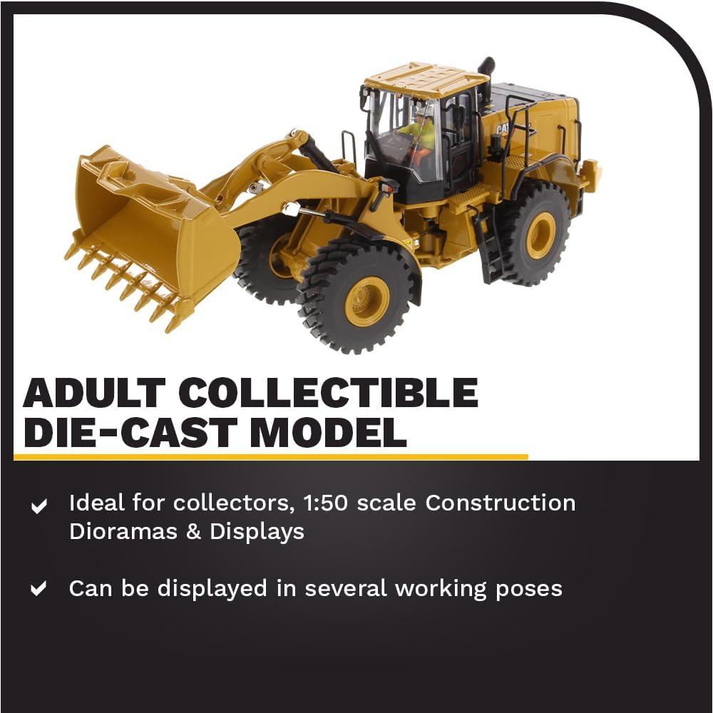 DM Diecast Masters Pala Gommata Caterpillar Next Gen Cat 966GC - immagine 3