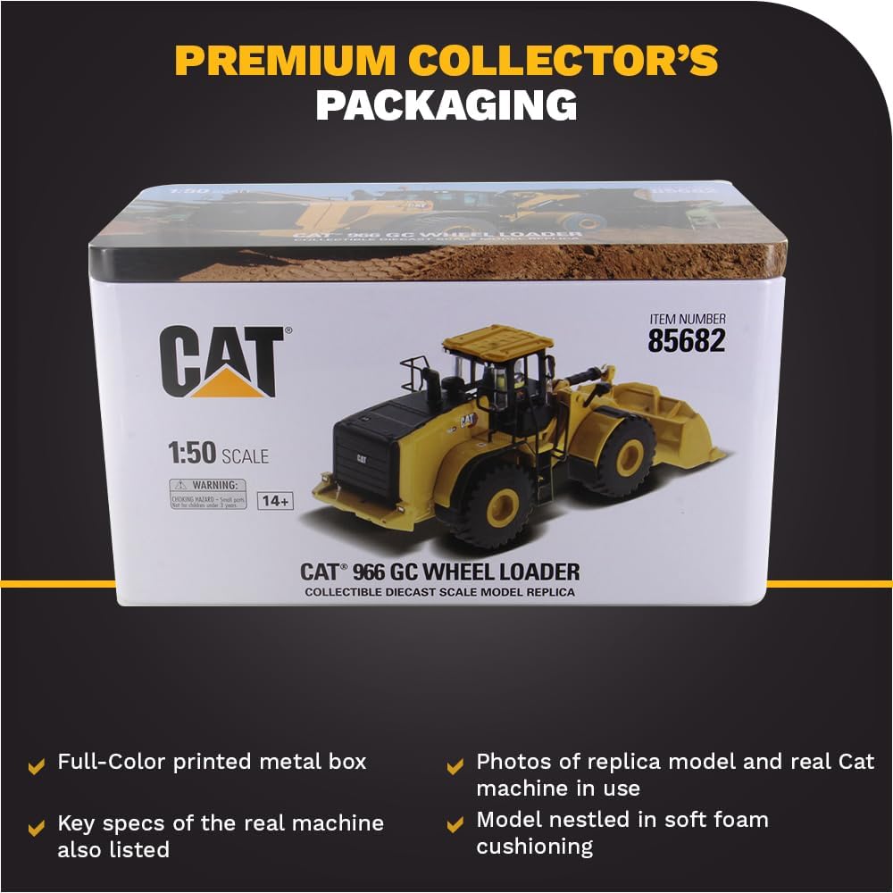 DM Diecast Masters Pala Gommata Caterpillar Next Gen Cat 966GC - immagine 6
