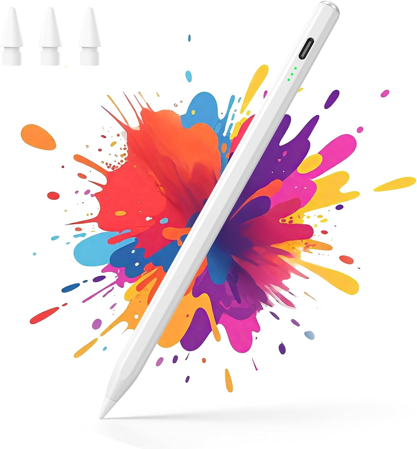 Hastraith Penna per Apple iPad 2018-2025, Bianco - immagine 1