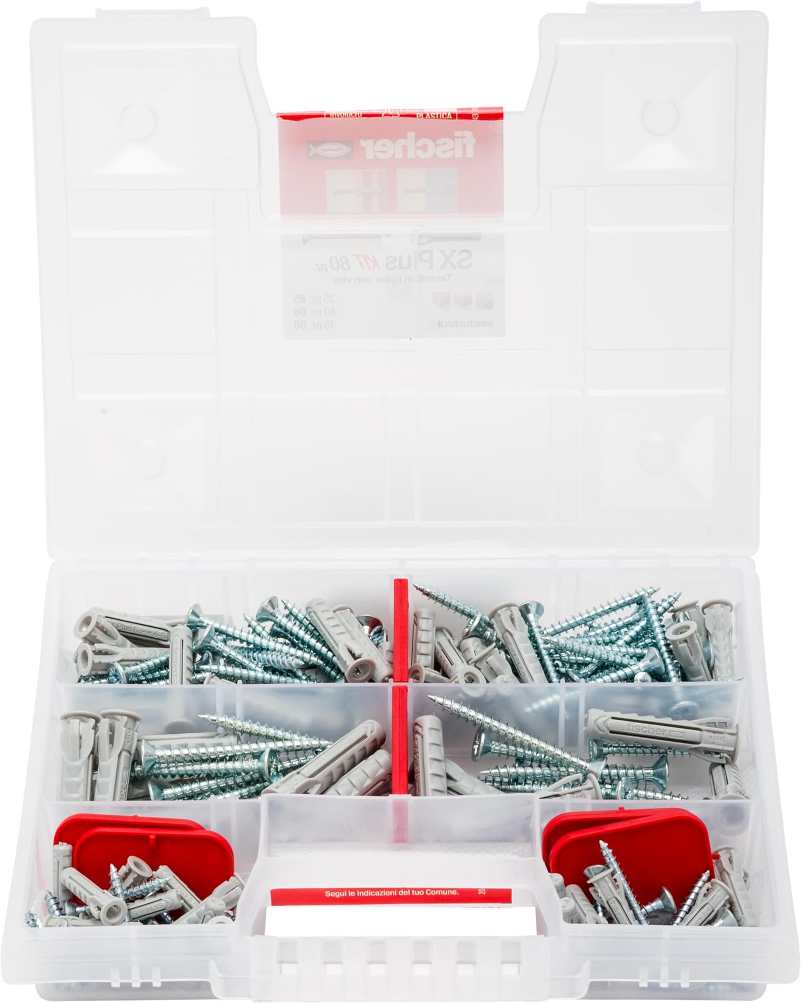 Fischer KIT SX Plus - Valigetta 80 Tasselli Assortiti