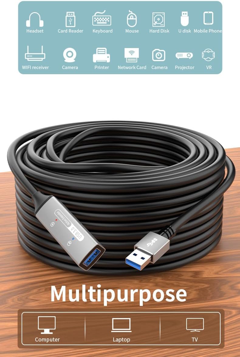 Premiumcord Cavo Prolunga USB Attivo 15m, USB 3.2 Gen 1 - immagine 11