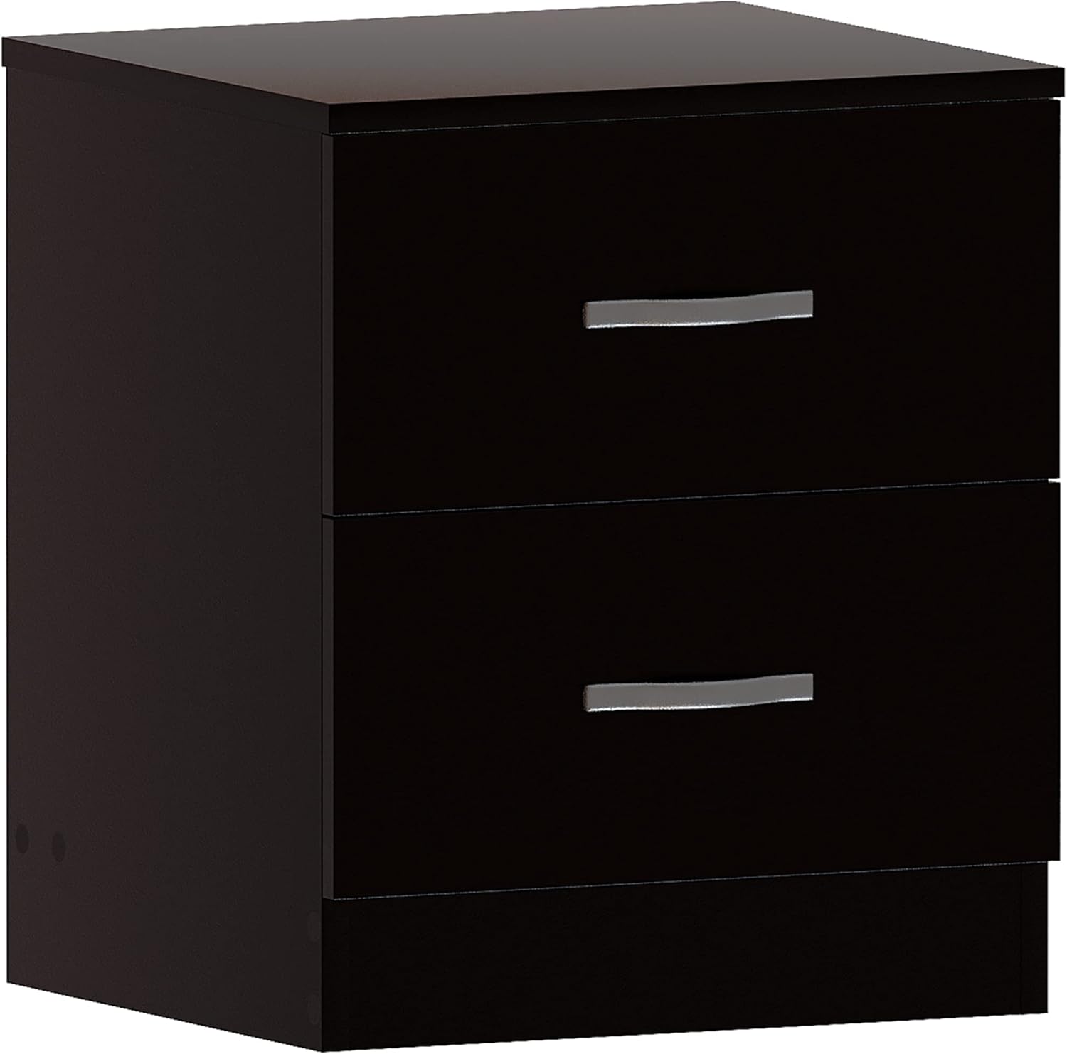 Vida Designs Comodino con 2 Cassetti, Nero