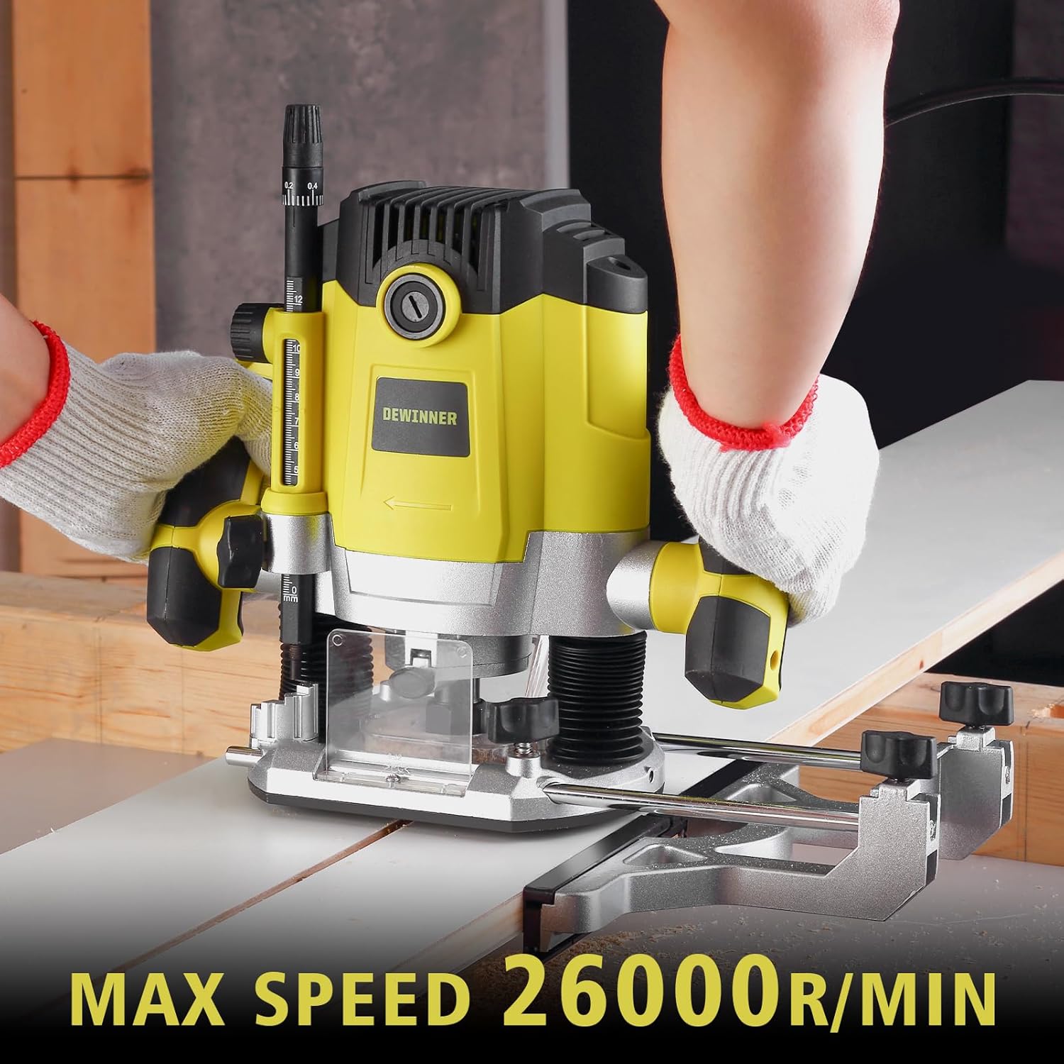 DEWINNER Fresatrice Verticale Legno 1800W - immagine 5