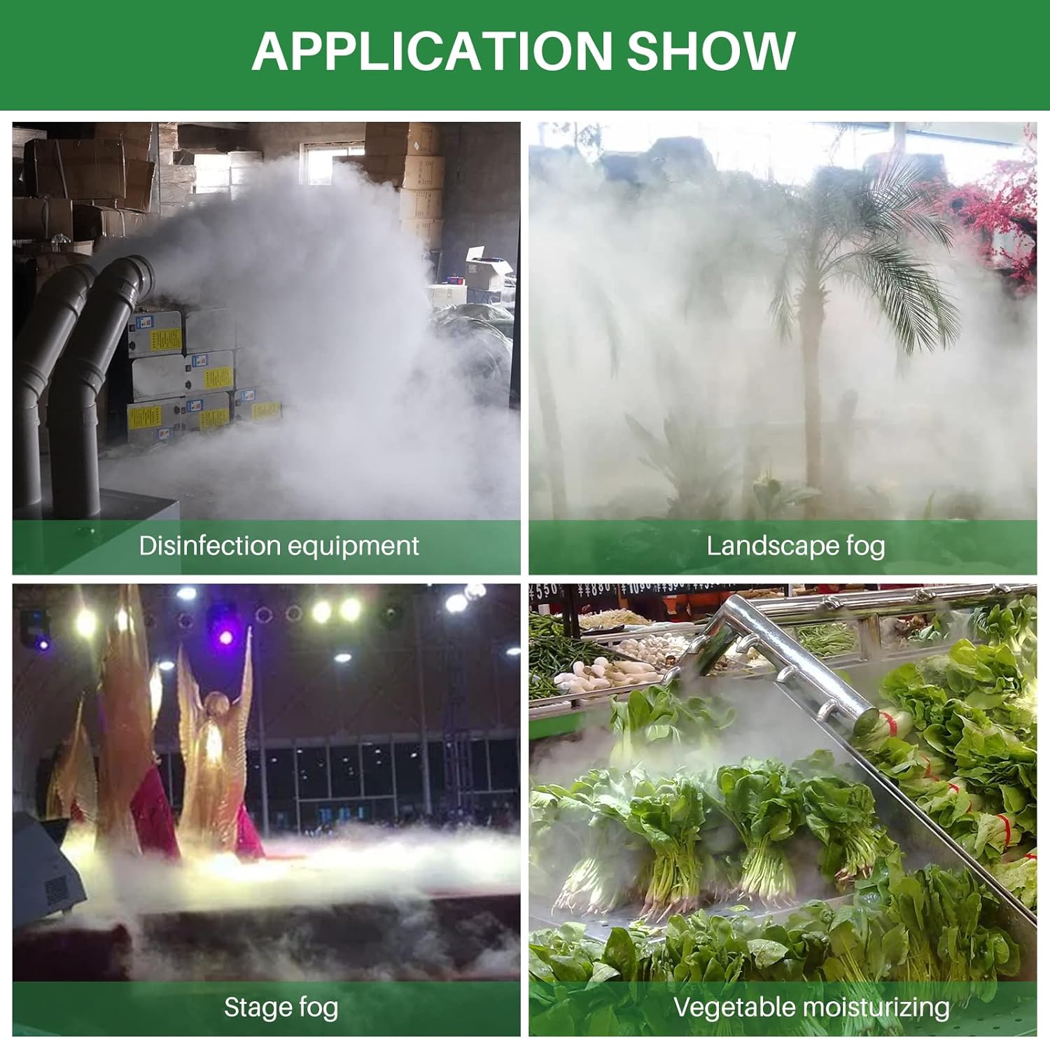 MOGOULUA Creatore di Nebbia 10 Teste Ultrasonico - immagine 6