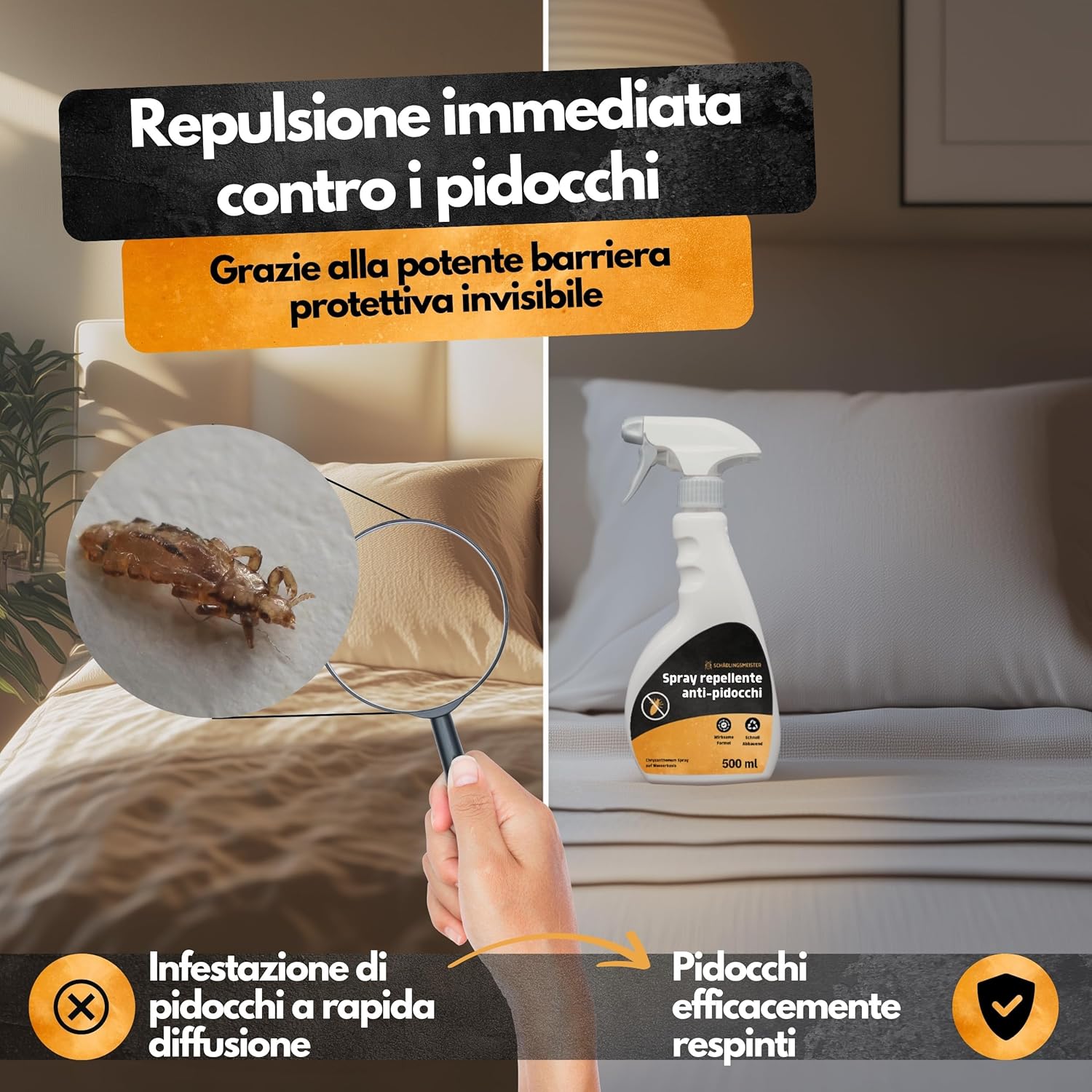 Spray Repellente per Pidocchi 500ml - immagine 2
