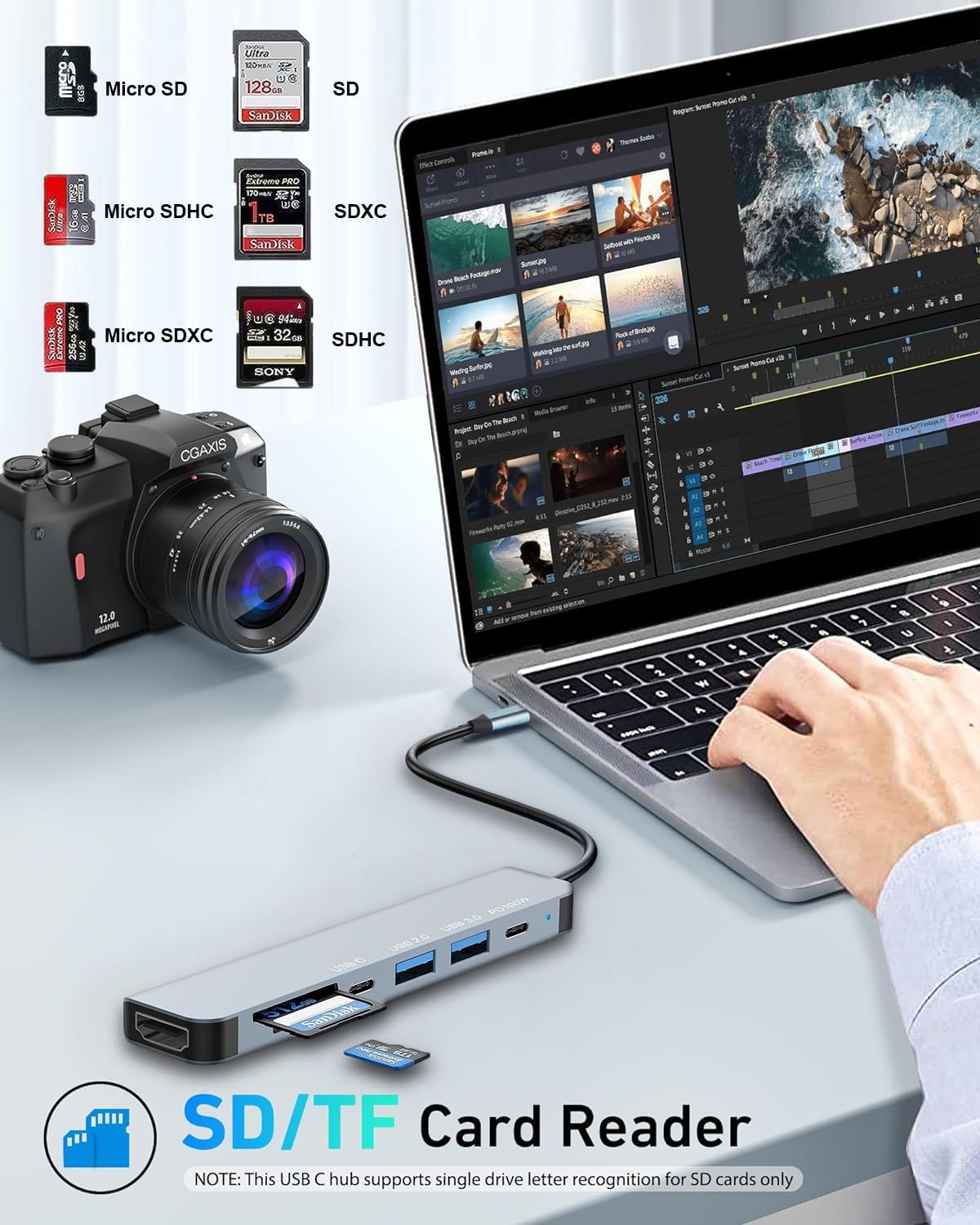 Hub USB C Adattatore Multiporta 7 in 1 - immagine 6