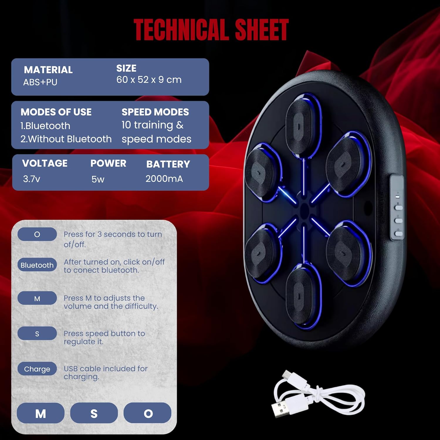 MAGIC SELECT Macchina da Boxe Musicale con LED e Bluetooth - immagine 3