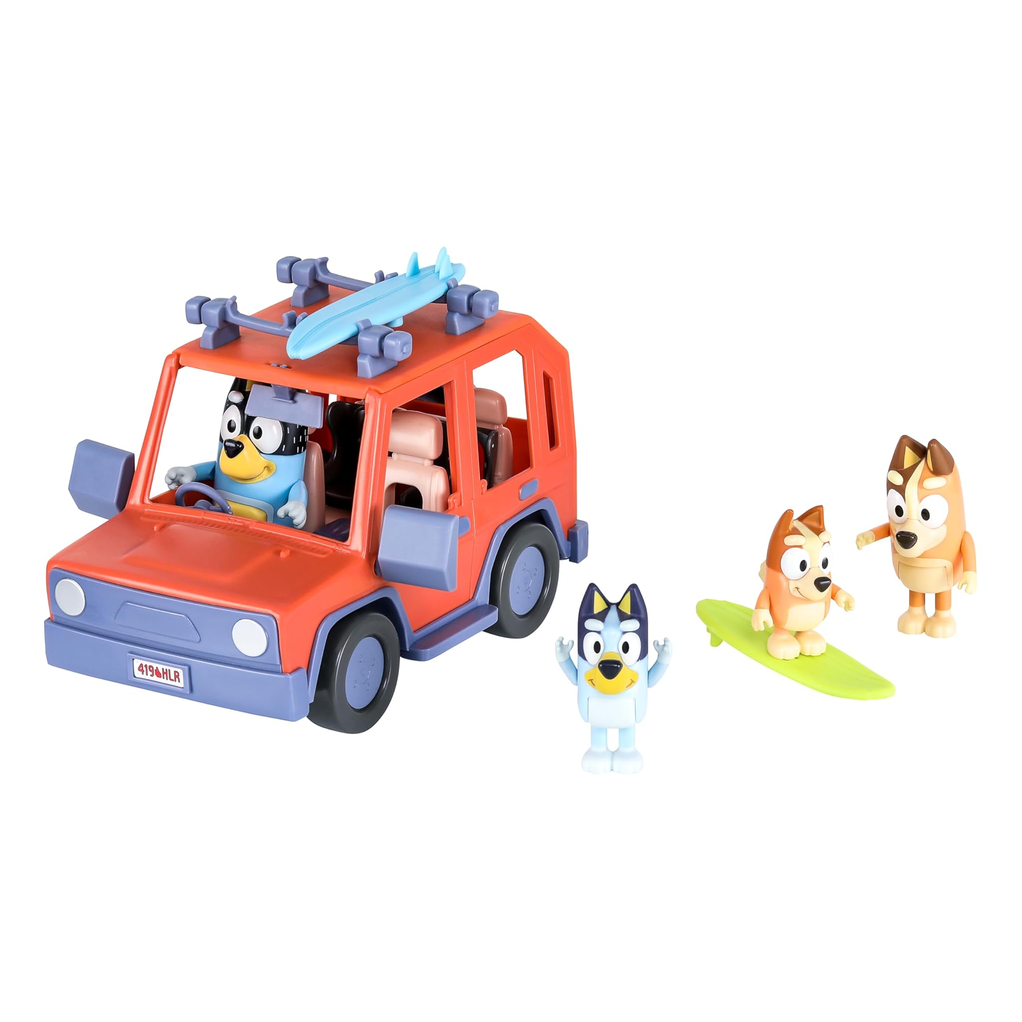 Bluey Heeler Family Veicolo 4WD e 4 Figure Pack