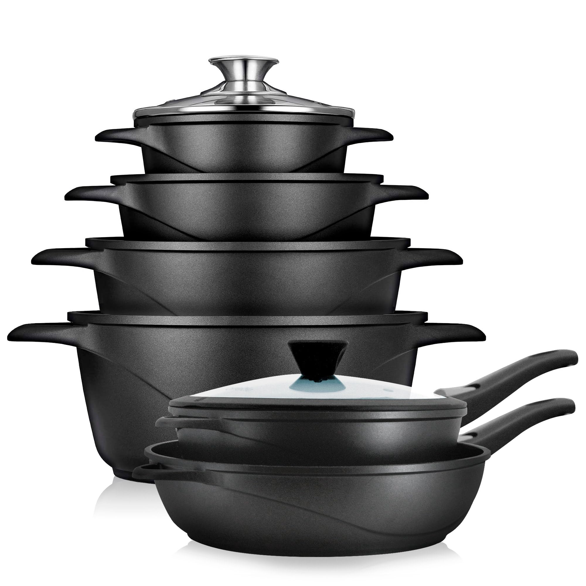 Briebe Batteria da Cucina a Induzione 12 Pezzi