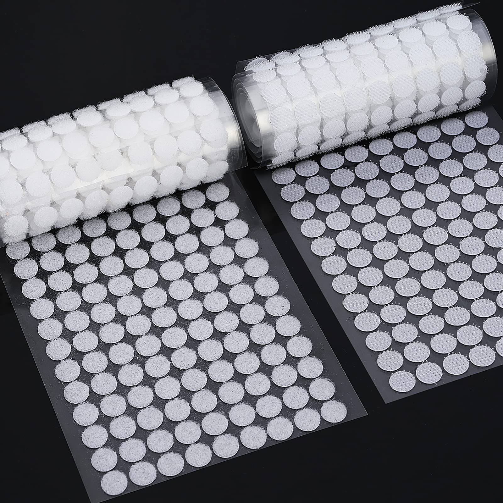 Goldge 1080 Pezzi Tondini Adesivi Tondo 10mm, Bianco