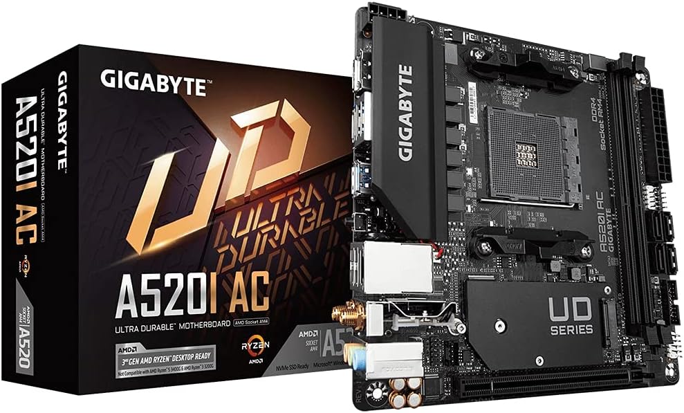 Gigabyte A520I AC ITX Motherboard for AMD AM4 CPUs - immagine 1