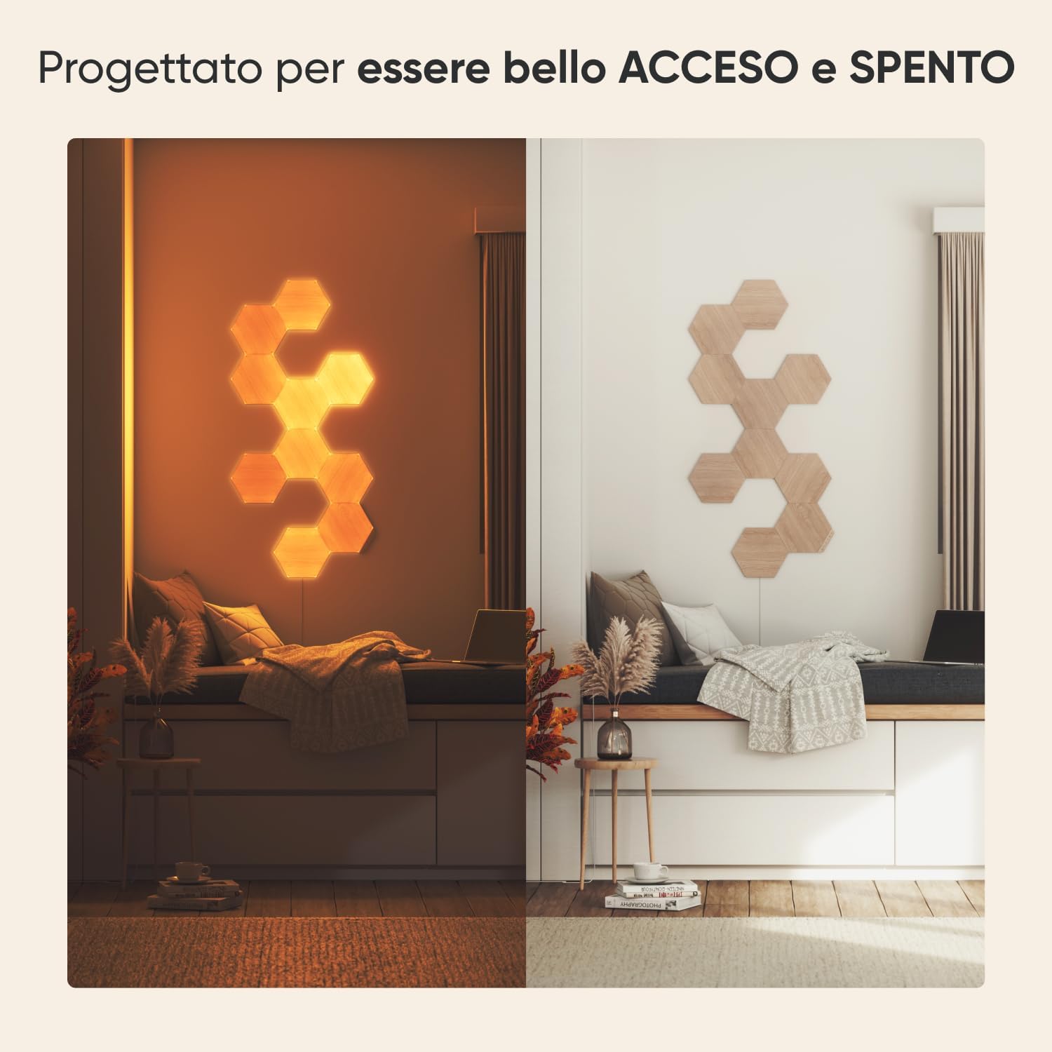 Nanoleaf Elements Starter Kit 7 Esagoni Luminosi LED Smart - immagine 3