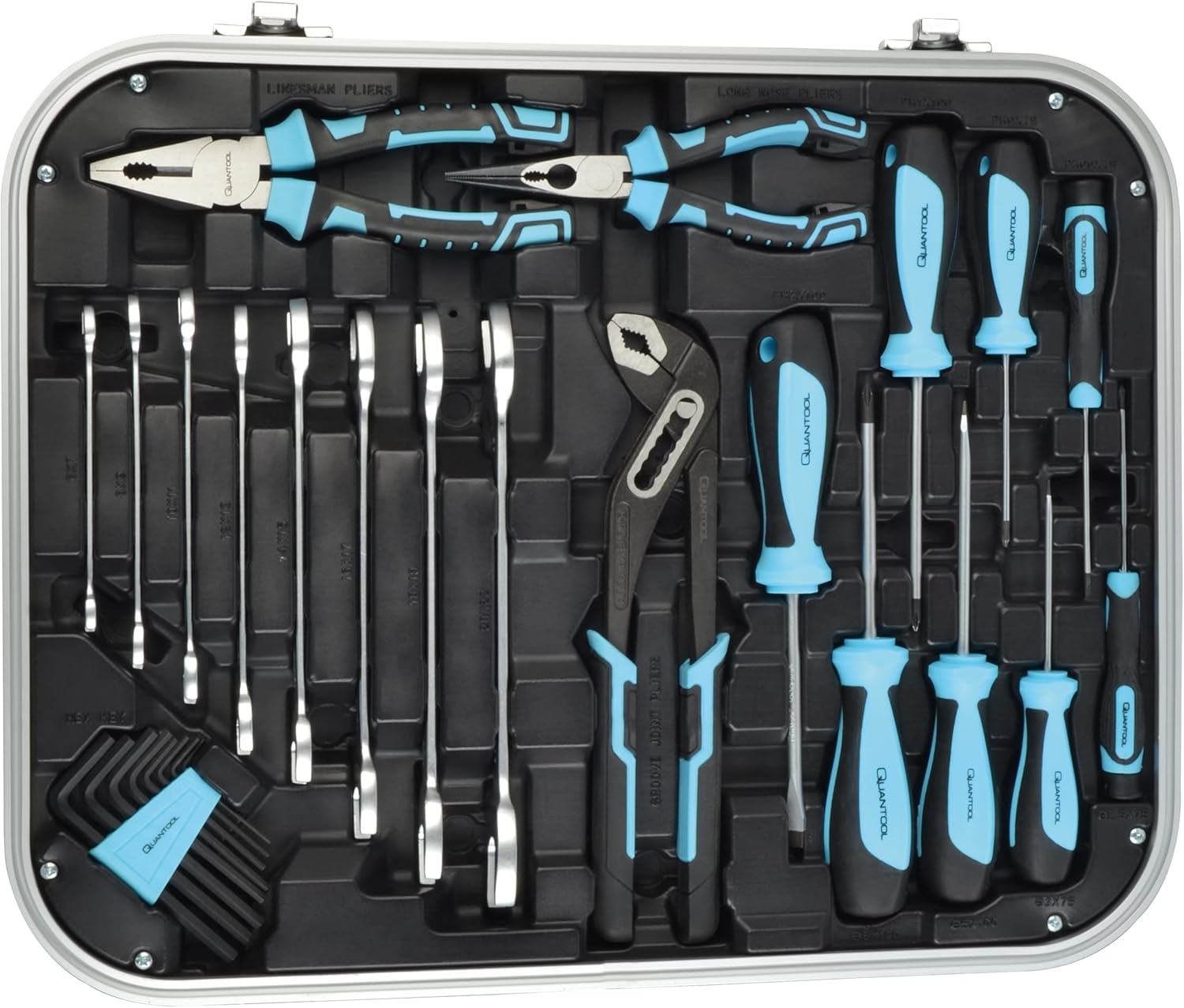 Quantool Q25100 - Set di attrezzi, 110 pezzi - immagine 2