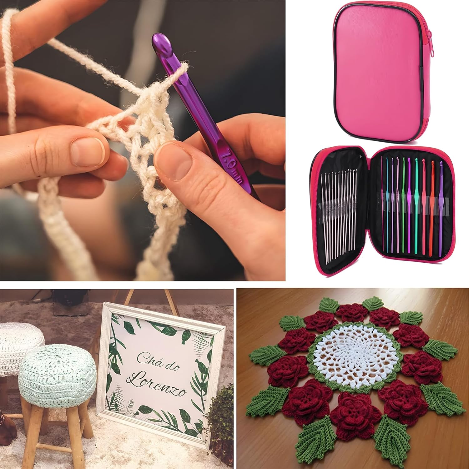 Thinton Set 100 Uncinetti Ergonomici con Custodia - immagine 5