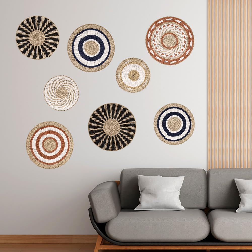 DECCARO - Set di 8 cestini da parete Boho - immagine 1