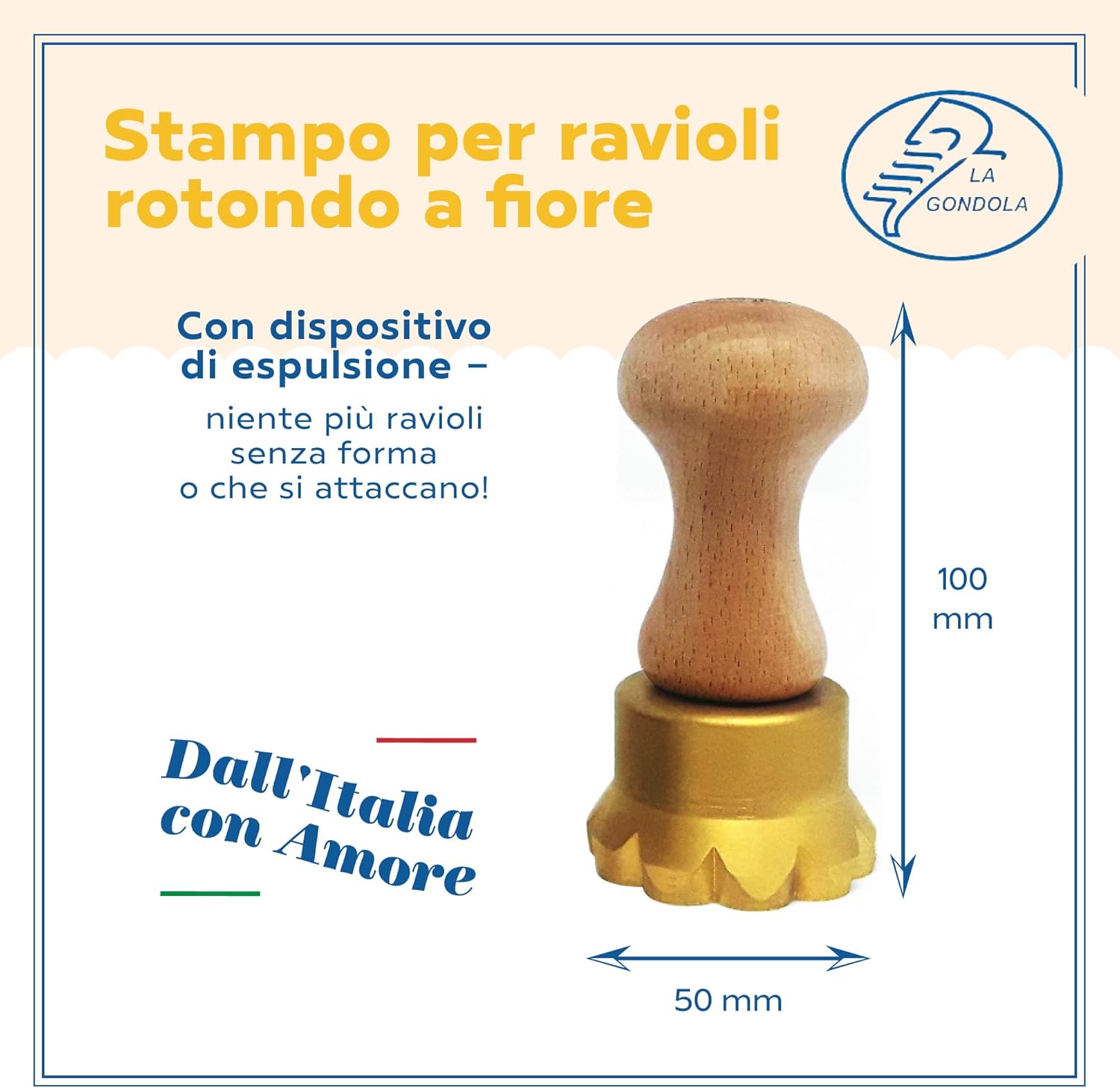 La Gondola Stampo Tondo a Fiore 50 mm - immagine 2