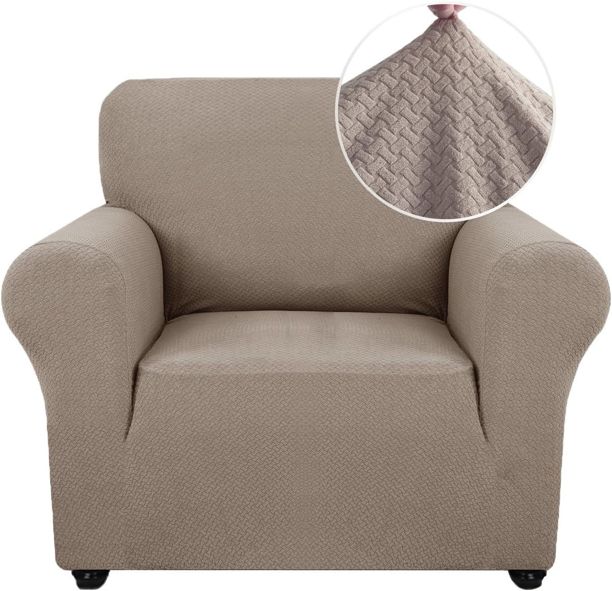 Ystyle Copridivano 1 Posto con Braccioli, Cachi