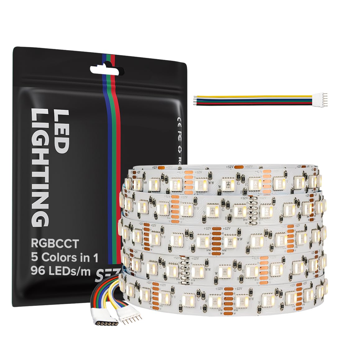 Sezo Striscia LED 5050 RGBCCT 5M 12V IP30