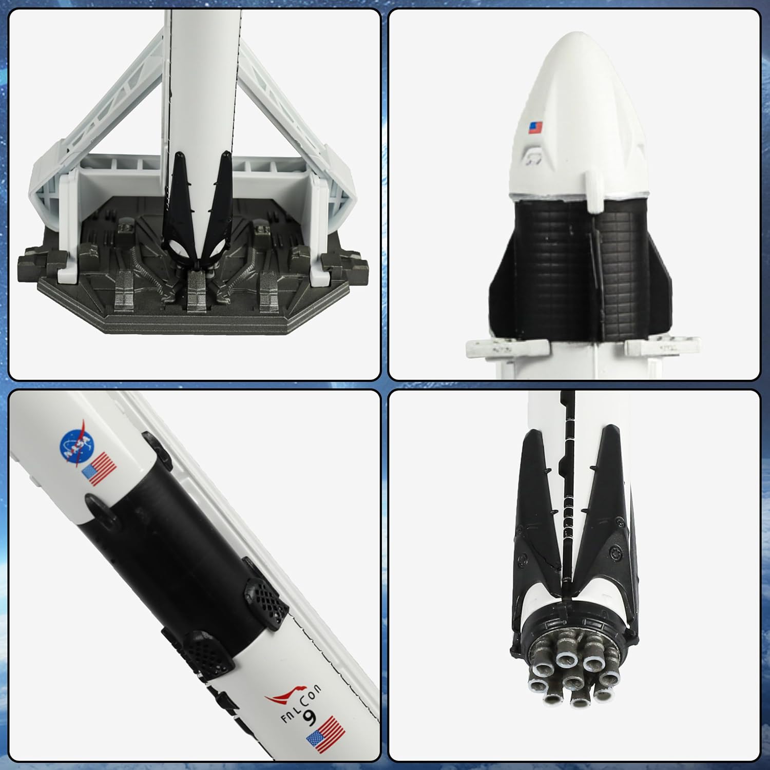 Qiyumoke 1/200 - Kit Modellino Razzo Falcon 9 (29cm) - immagine 3