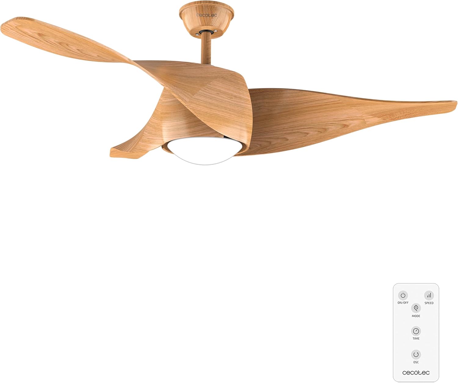 Cecotec EnergySilence Aero 5290 WhiteWood - Ventilatore Soffitto