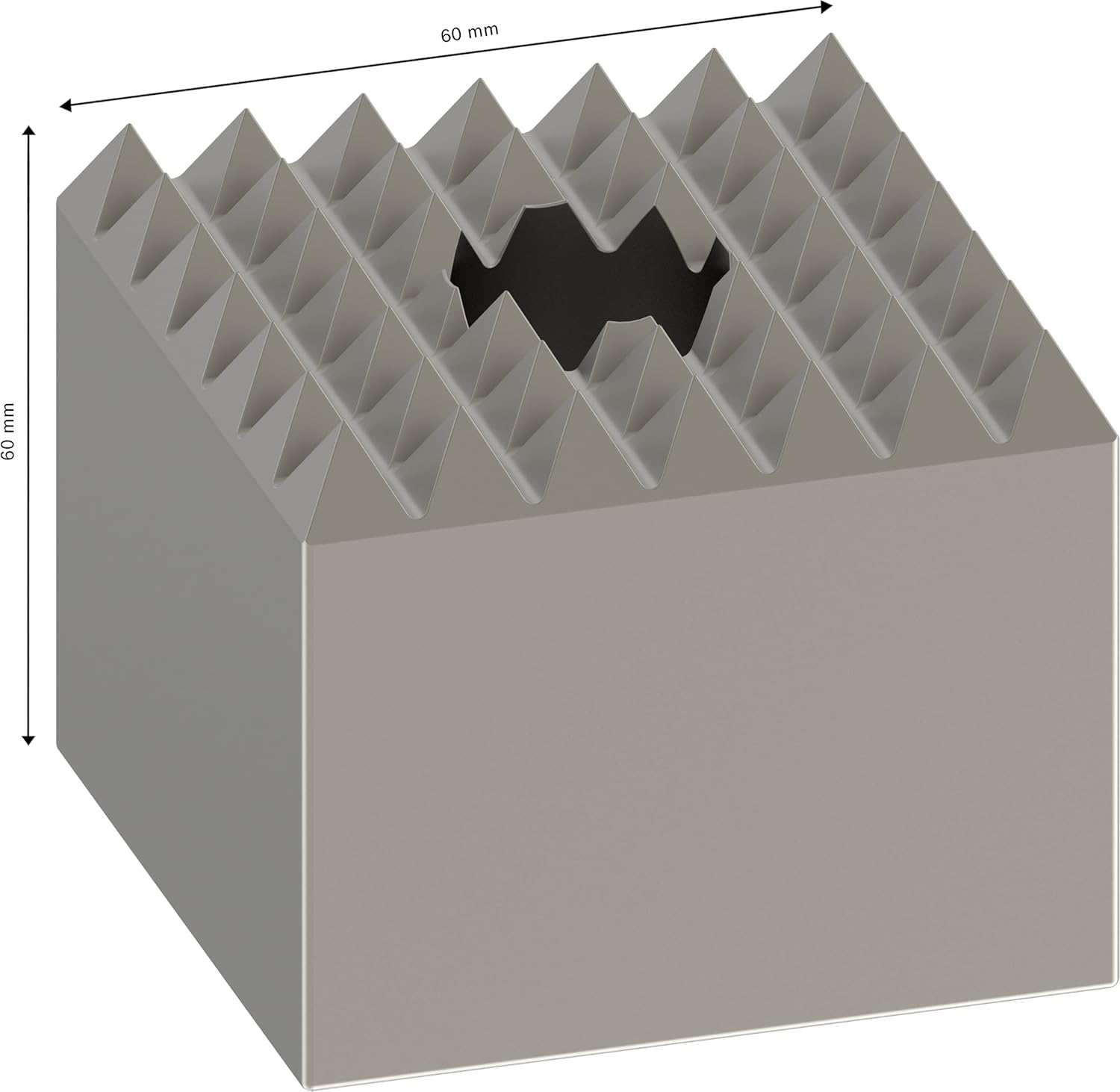 Placa abujardar 60x60mm D=7 - immagine 3