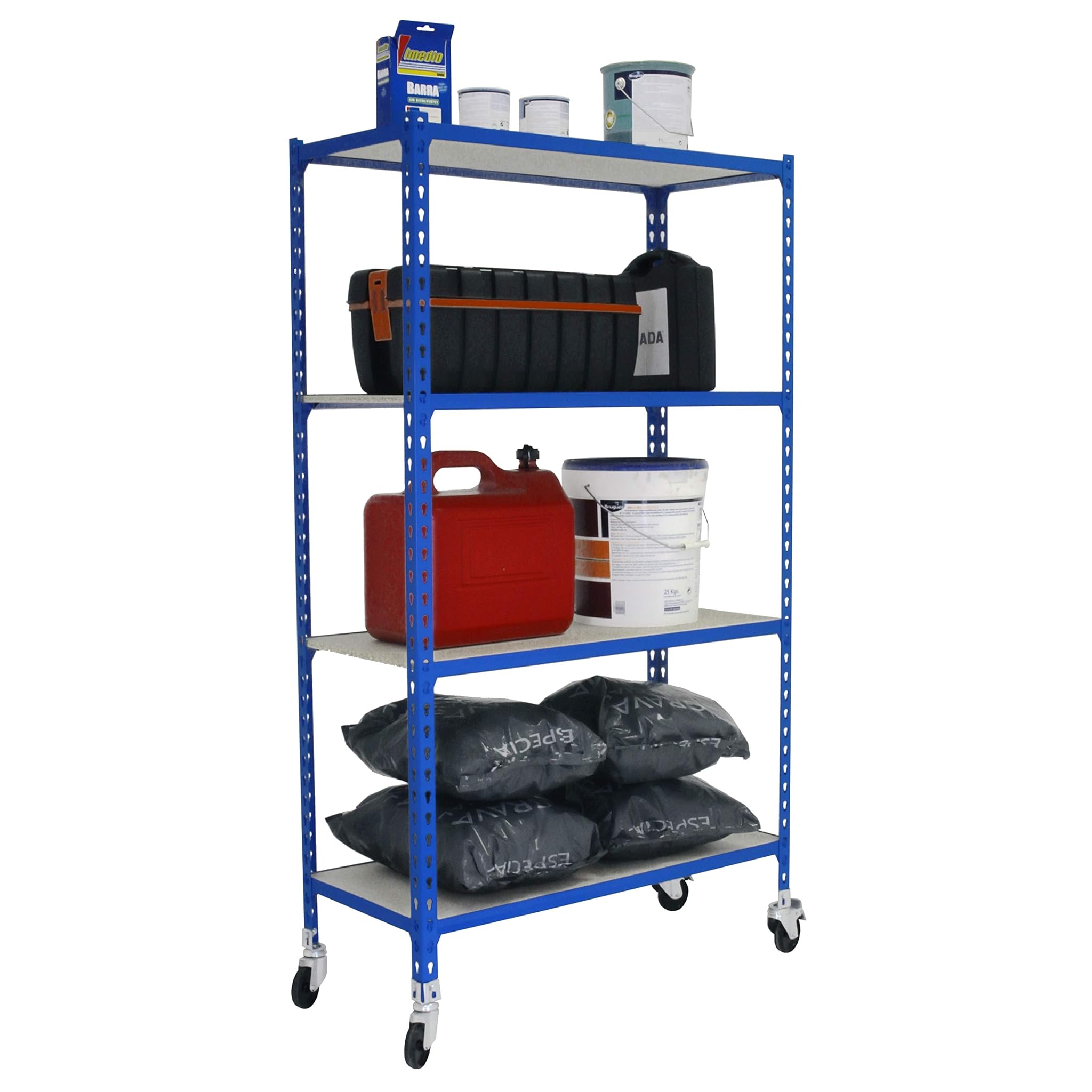 Simon Rack Scaffale Metallo Garage 4 Ripiani