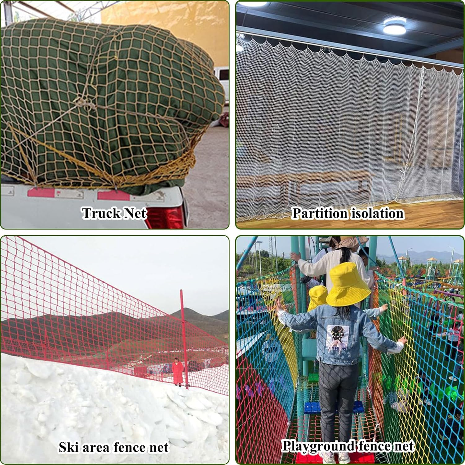 Rete di Sicurezza per Parco Giochi e Balcone, Nera - immagine 7