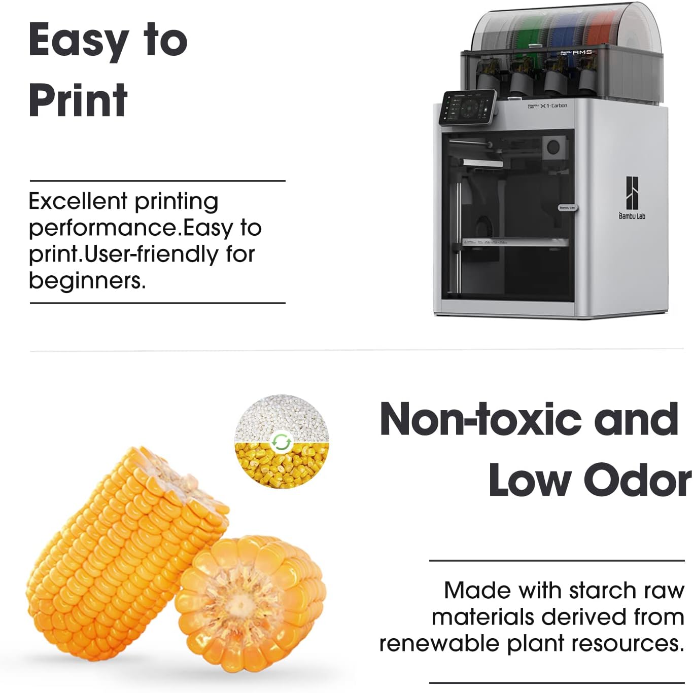 Esun PLA Filamento 1,75 mm per Stampante 3D, H-Rosso Fuoco - immagine 6