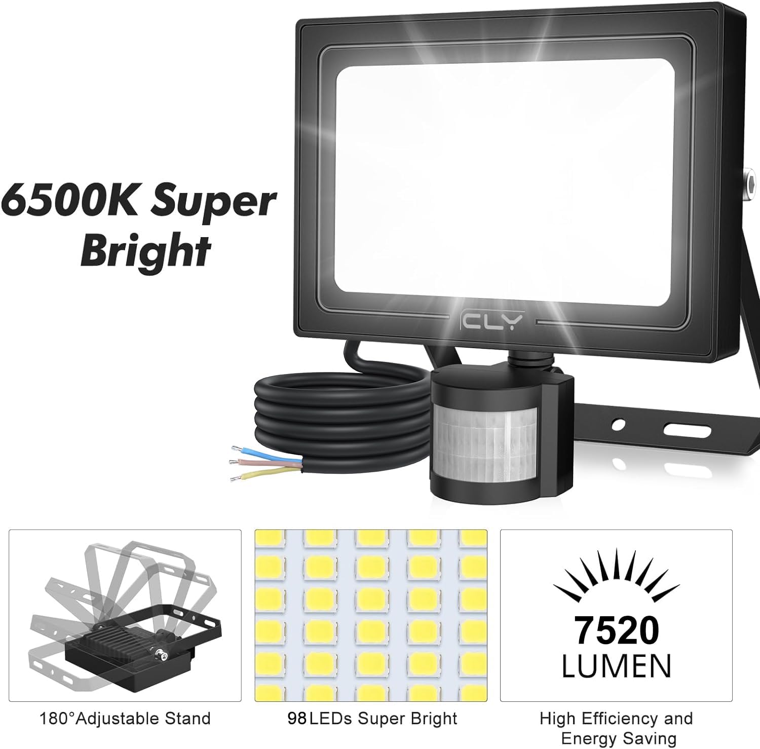 Cly Faretto LED da Esterno con Sensore 80W - immagine 7