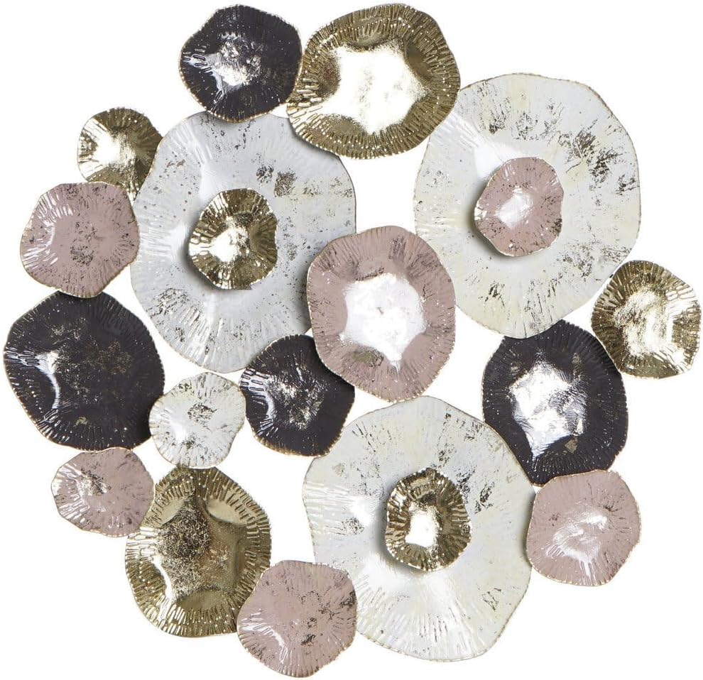 DECORACION PARED METAL 61X5,7X61 ROSA