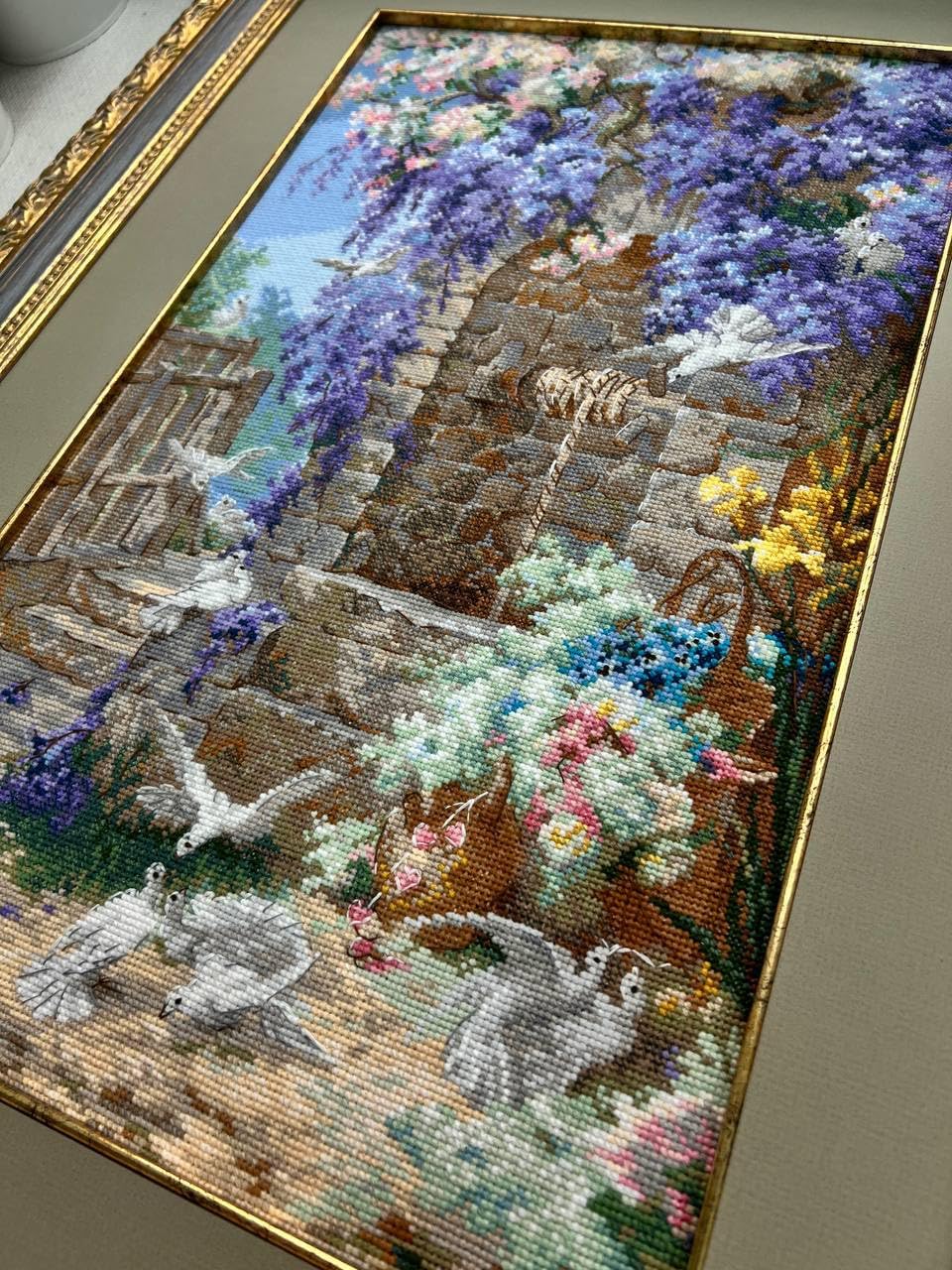 Riolis - Kit Punto Croce Floreale Spring after E. Bidou - immagine 7