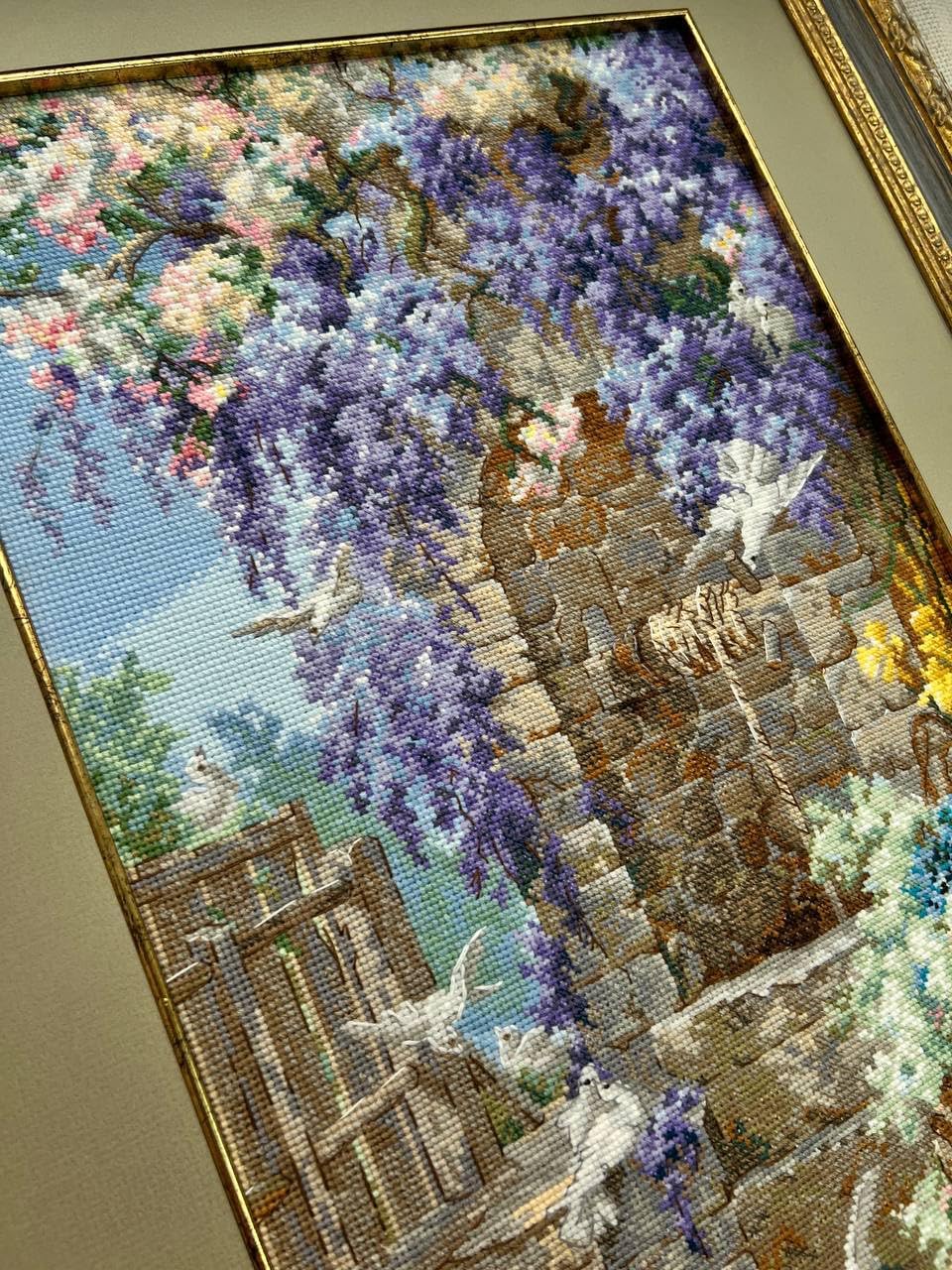 Riolis - Kit Punto Croce Floreale Spring after E. Bidou - immagine 8