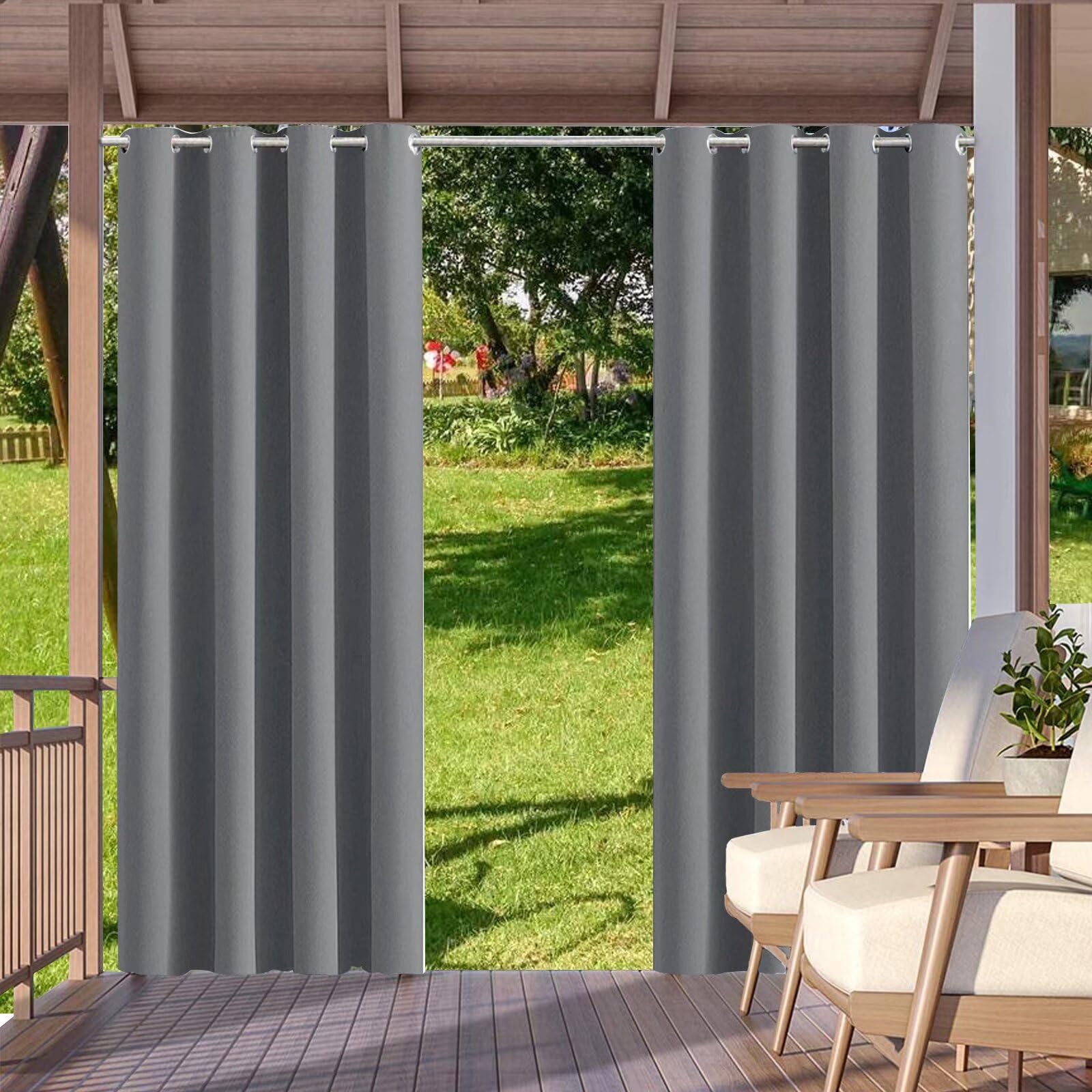 Tende da Esterno Impermeabili Opache L300XA250cm, Grigio