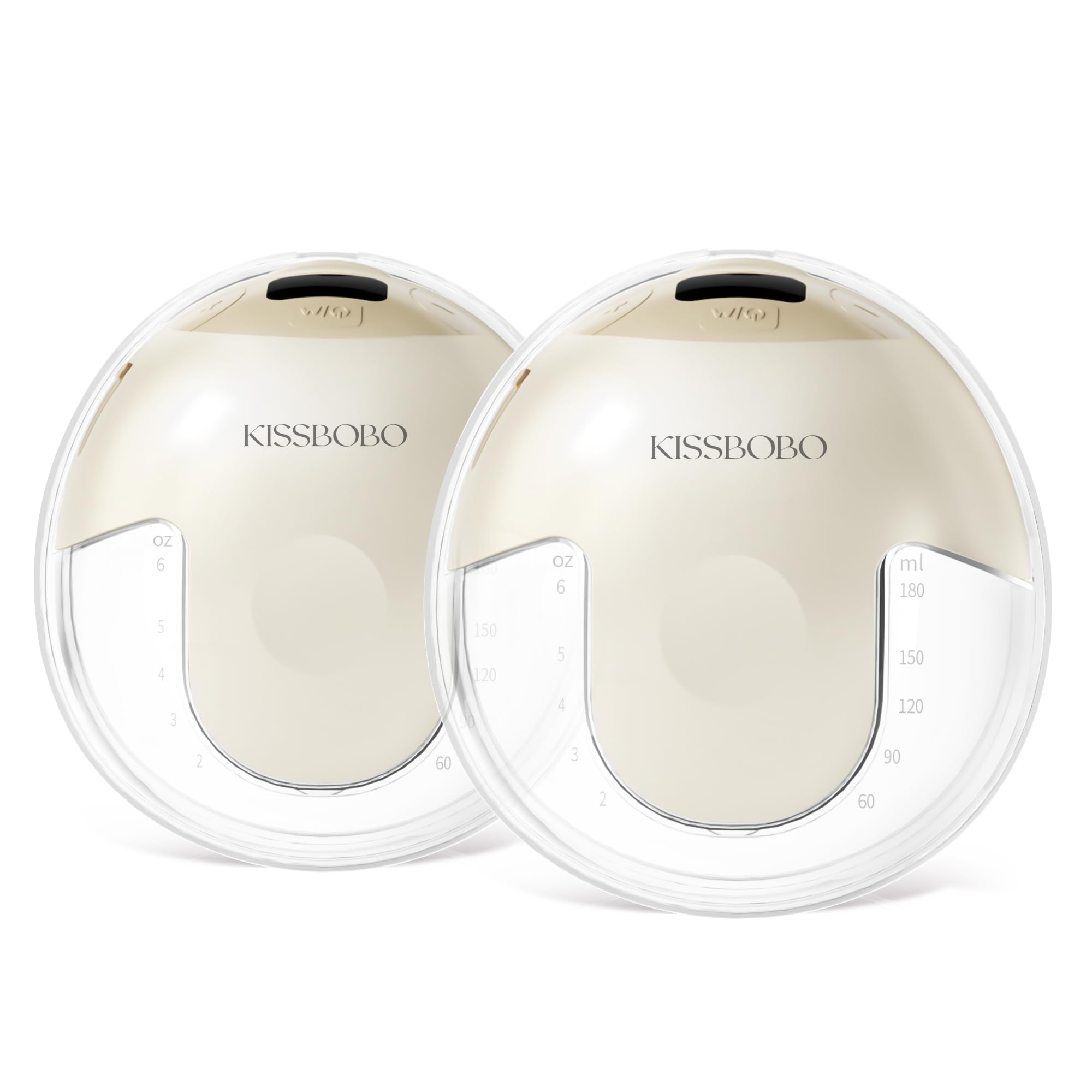 Kissbobo K5 Tiralatte Elettrico Doppio, Beige 2 Pezzi