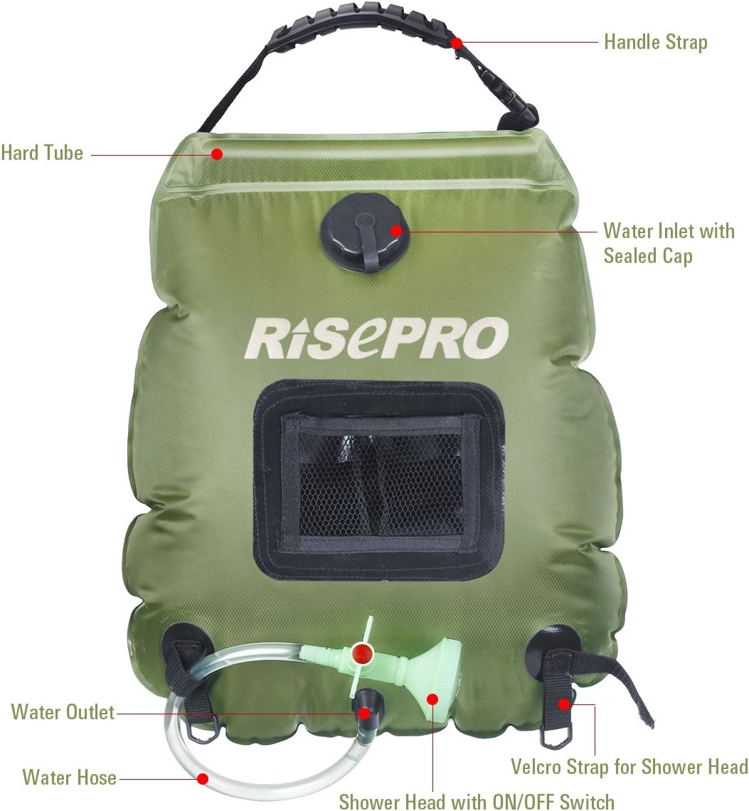 RISEPRO® Borsa per Doccia Solare 20L da Campeggio - immagine 3