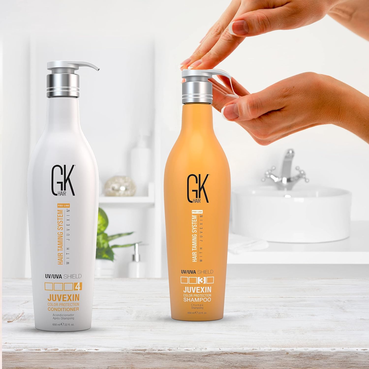 Gk Hair Shield Shampoo e Conditioner Set 650ml - immagine 4