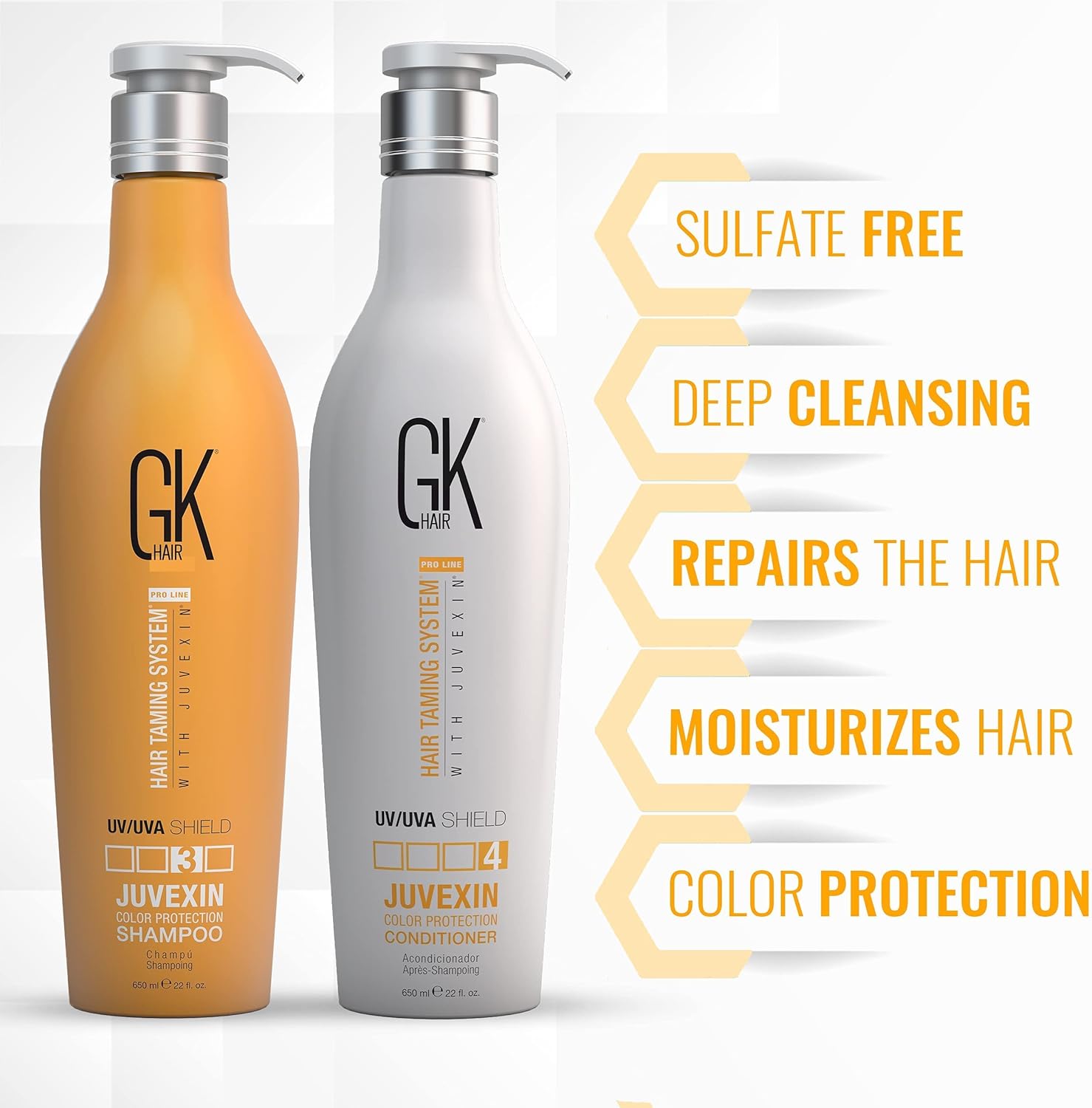 Gk Hair Shield Shampoo e Conditioner Set 650ml - immagine 5