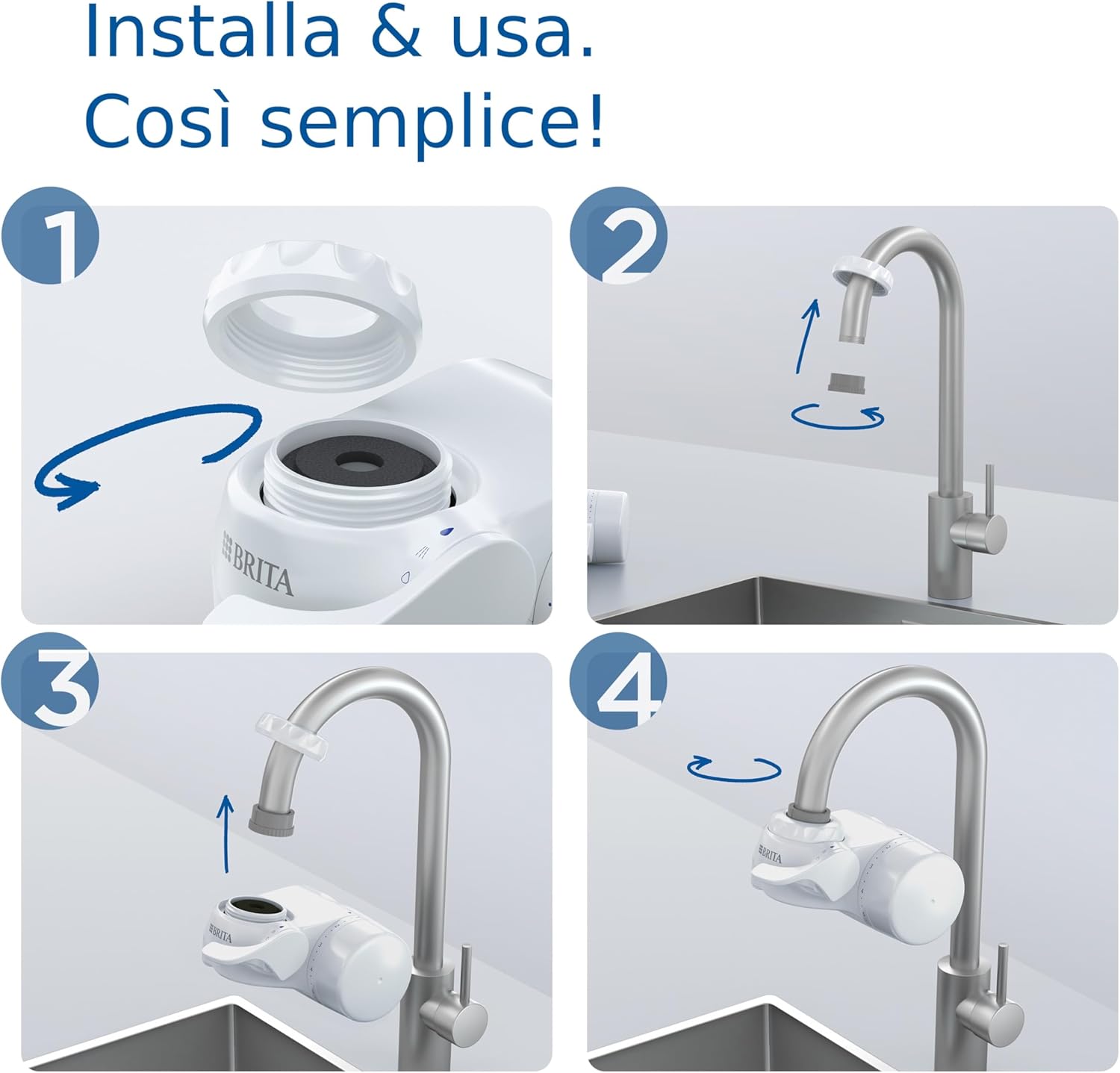 Brita ON TAP V - Filtro Acqua Rubinetto (4 Mesi) - immagine 6