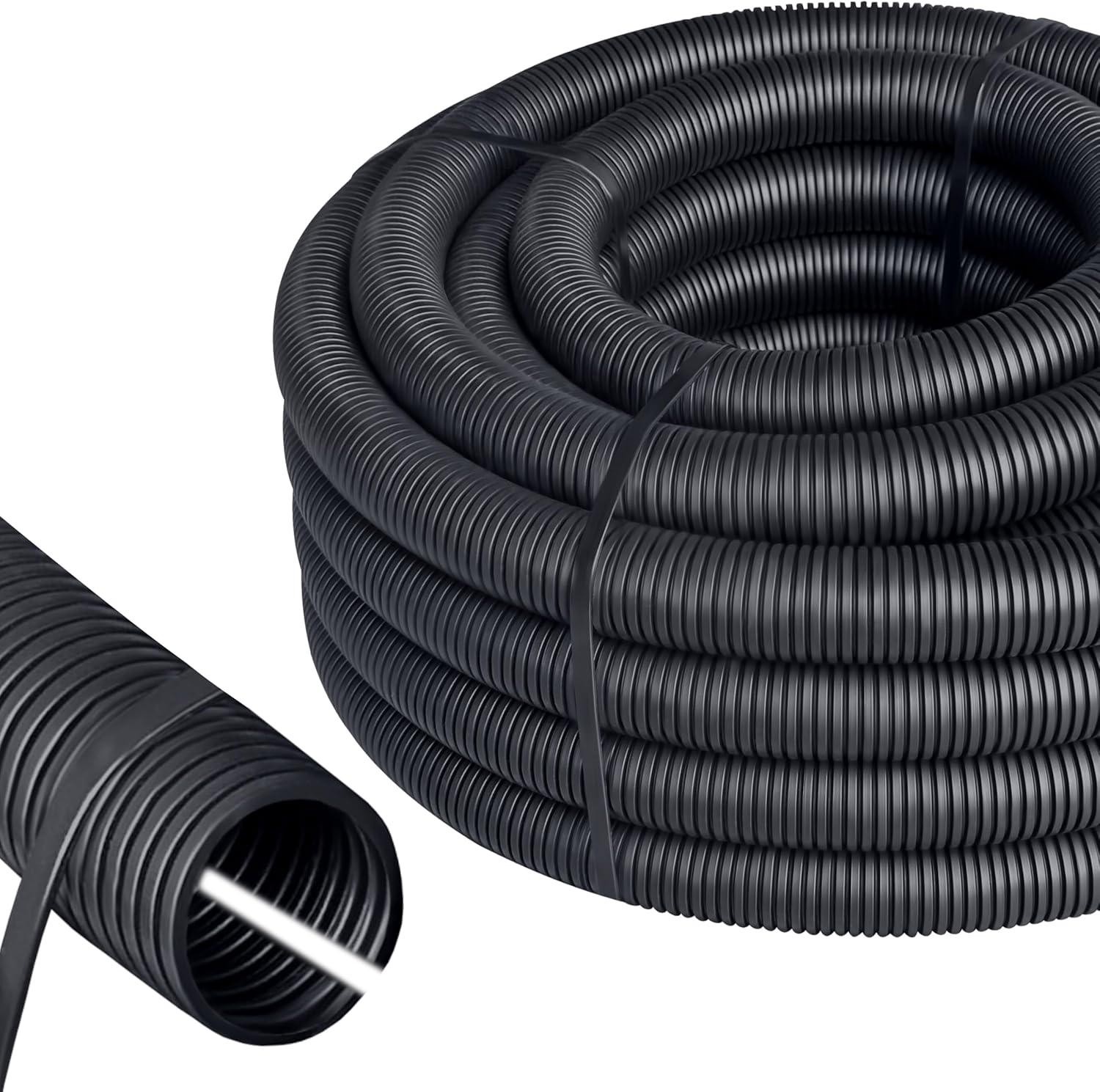 Isolatech Tubo Corrugato Scanalato PP Ø36mm L 2m - immagine 1