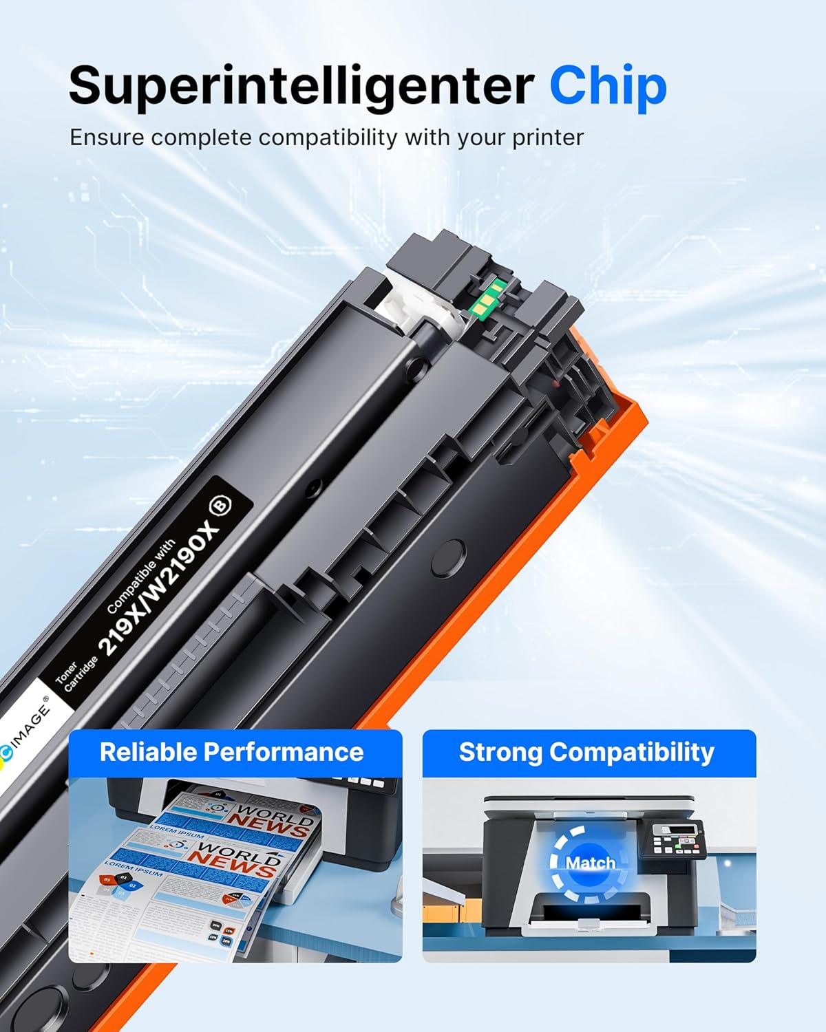 Gpc Image 219X Toner Compatibili con Chip (4-Pack) - immagine 5