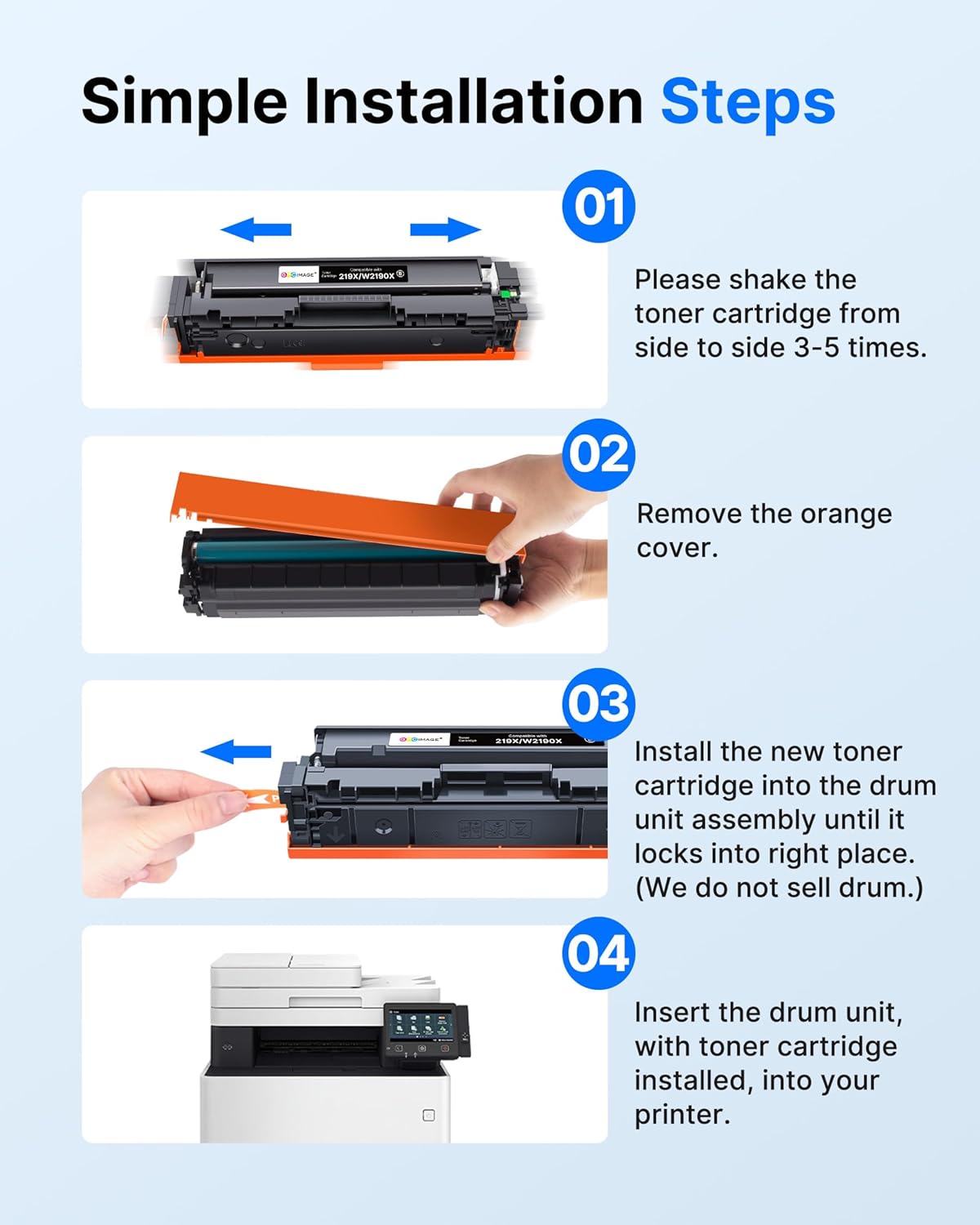 Gpc Image 219X Toner Compatibili con Chip (4-Pack) - immagine 6