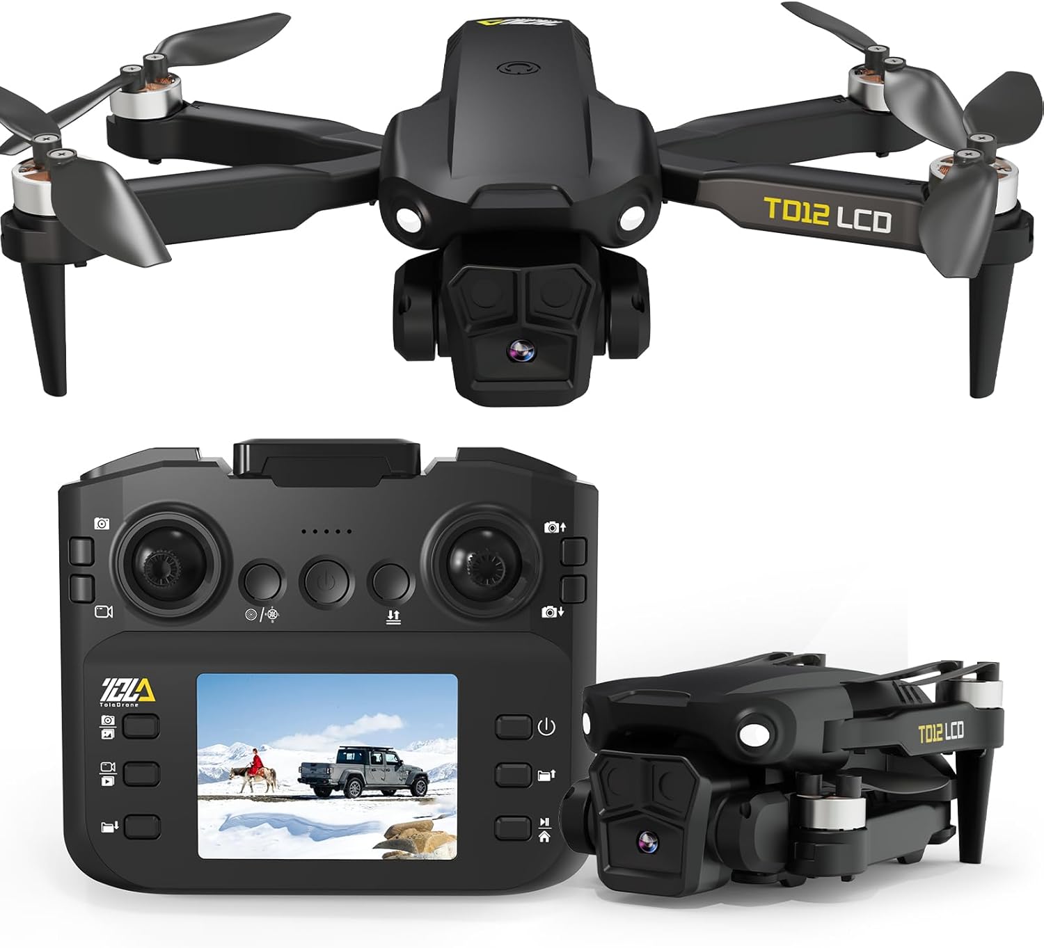 TD12LCD Drone con Fotocamera e Schermo LCD - immagine 1