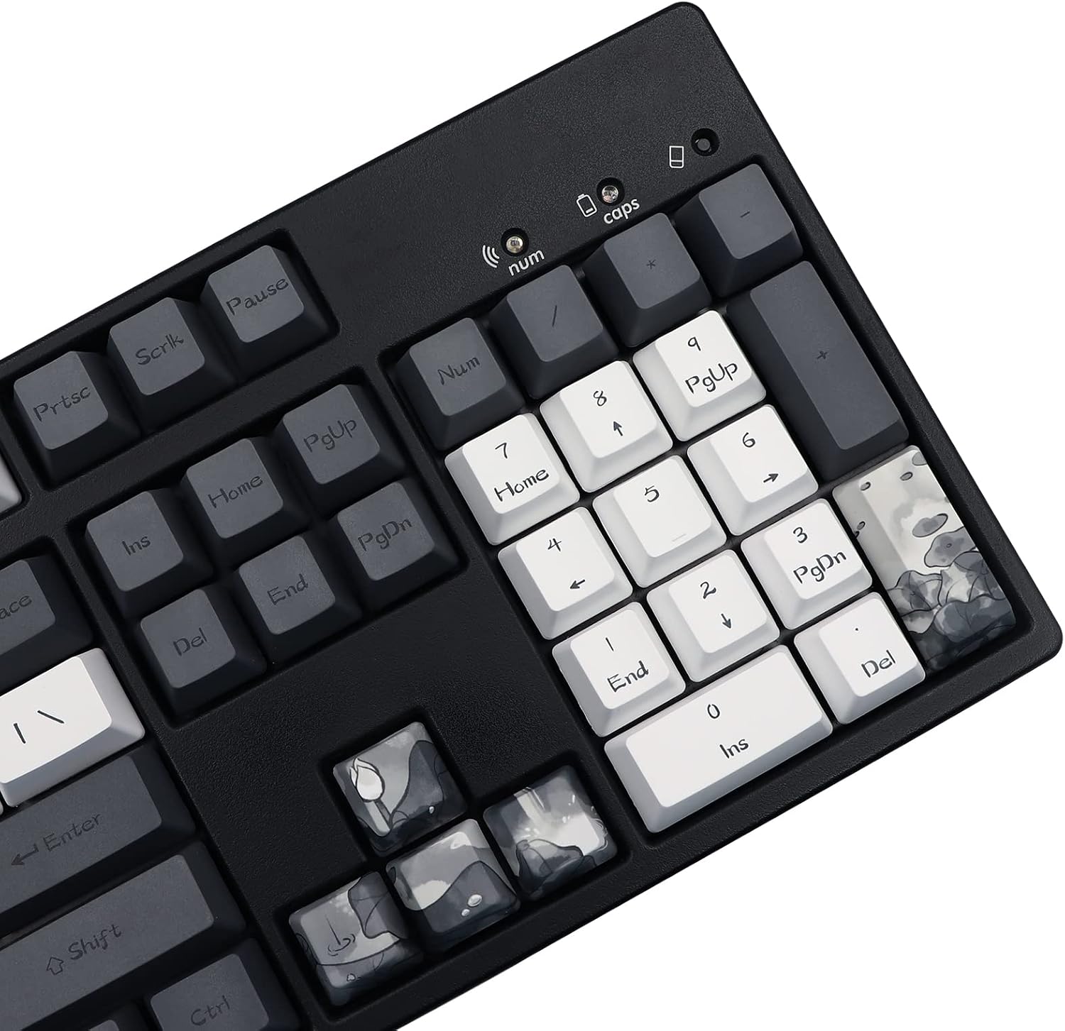 Jsjt Lotus PBT - Set 140 Tappi per Tasti Ink - immagine 2