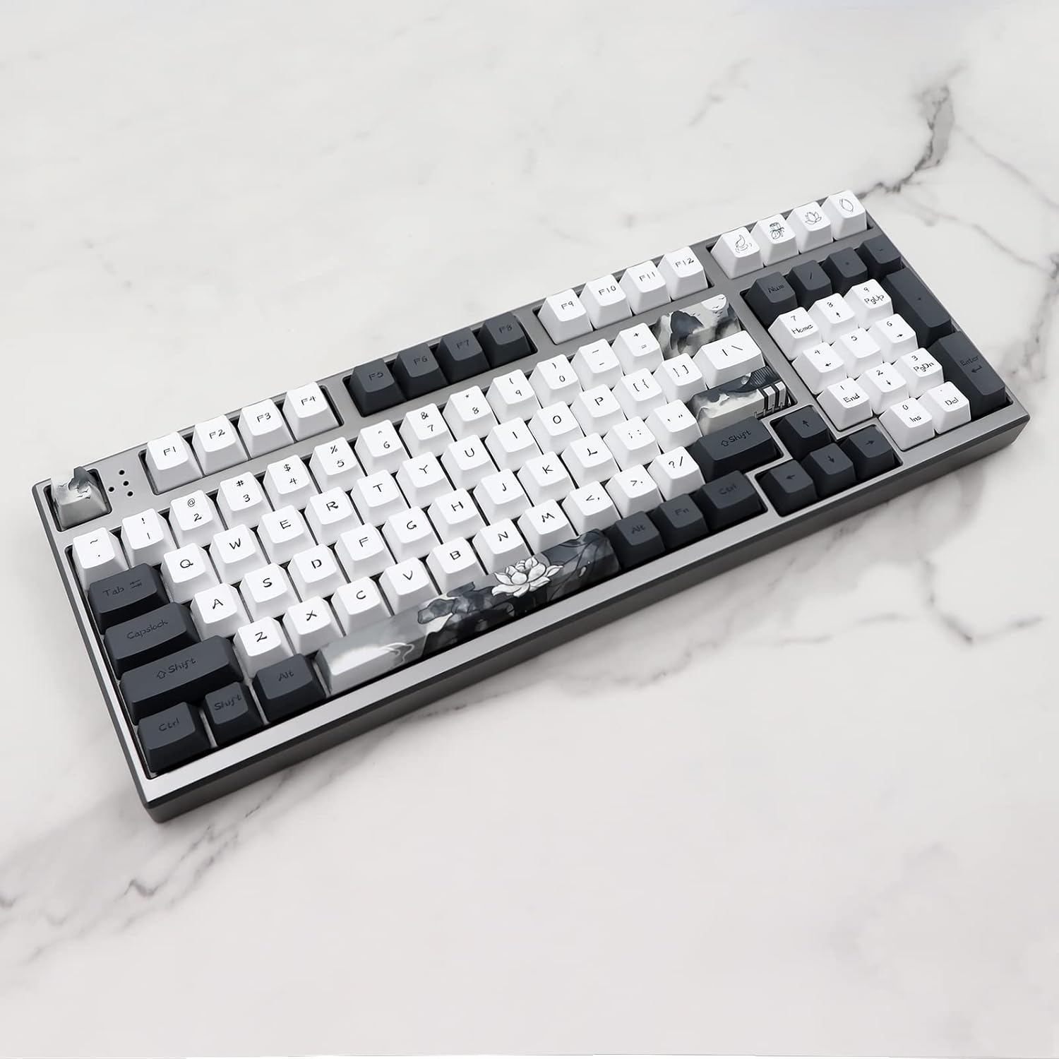 Jsjt Lotus PBT - Set 140 Tappi per Tasti Ink - immagine 5