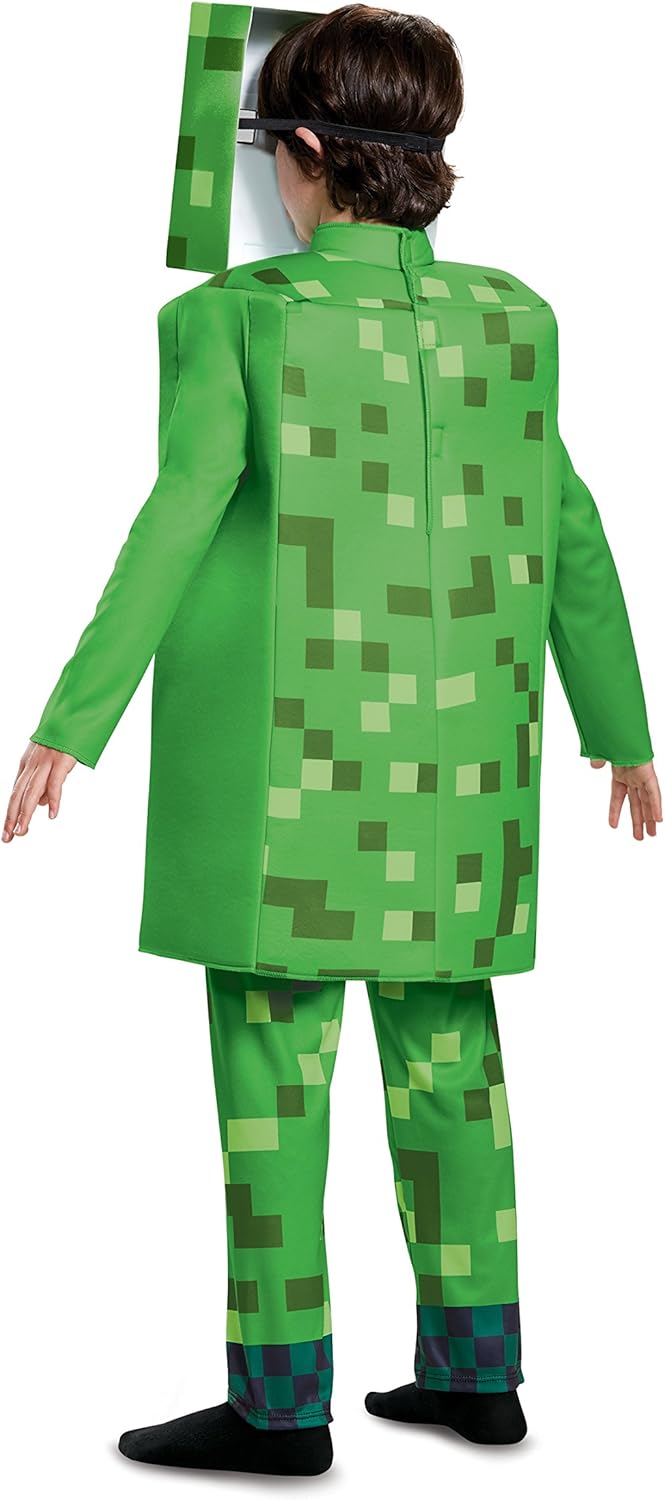 Disguise Costume Minecraft Creeper Bambino, Verde - immagine 2