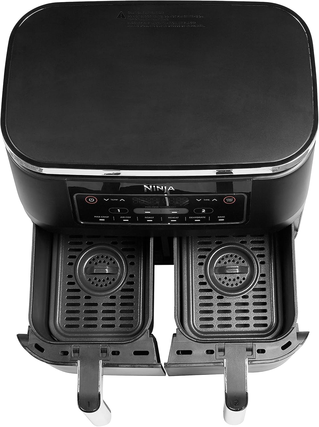 NINJA Foodi Dual Zone Friggitrice ad Aria 7.6L, Nero - immagine 2