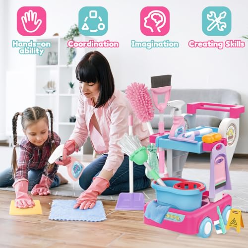 deAO Set di Pulizia per Bambini 17 Pezzi - immagine 2