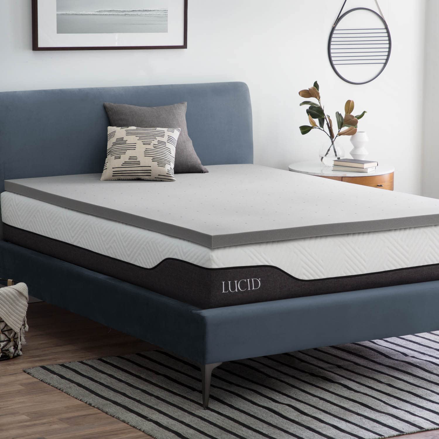 Lucid Topper per materasso in memory foam 5 cm