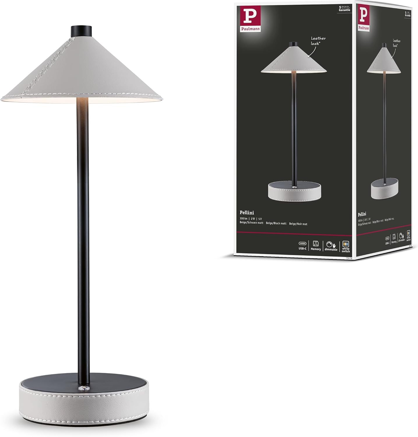 Paulmann Lampada da Tavolo Mobile Pellini down LED 3W