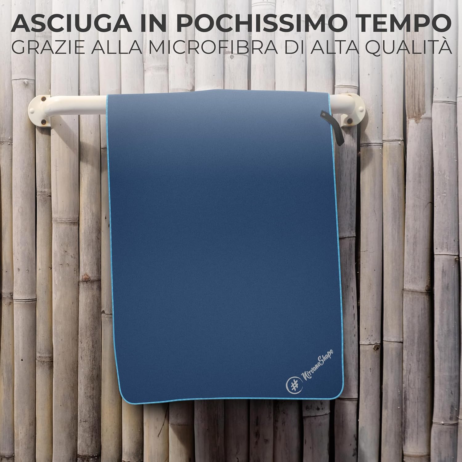 Nirvanashape Asciugamano Microfibra 14 Colori - immagine 3